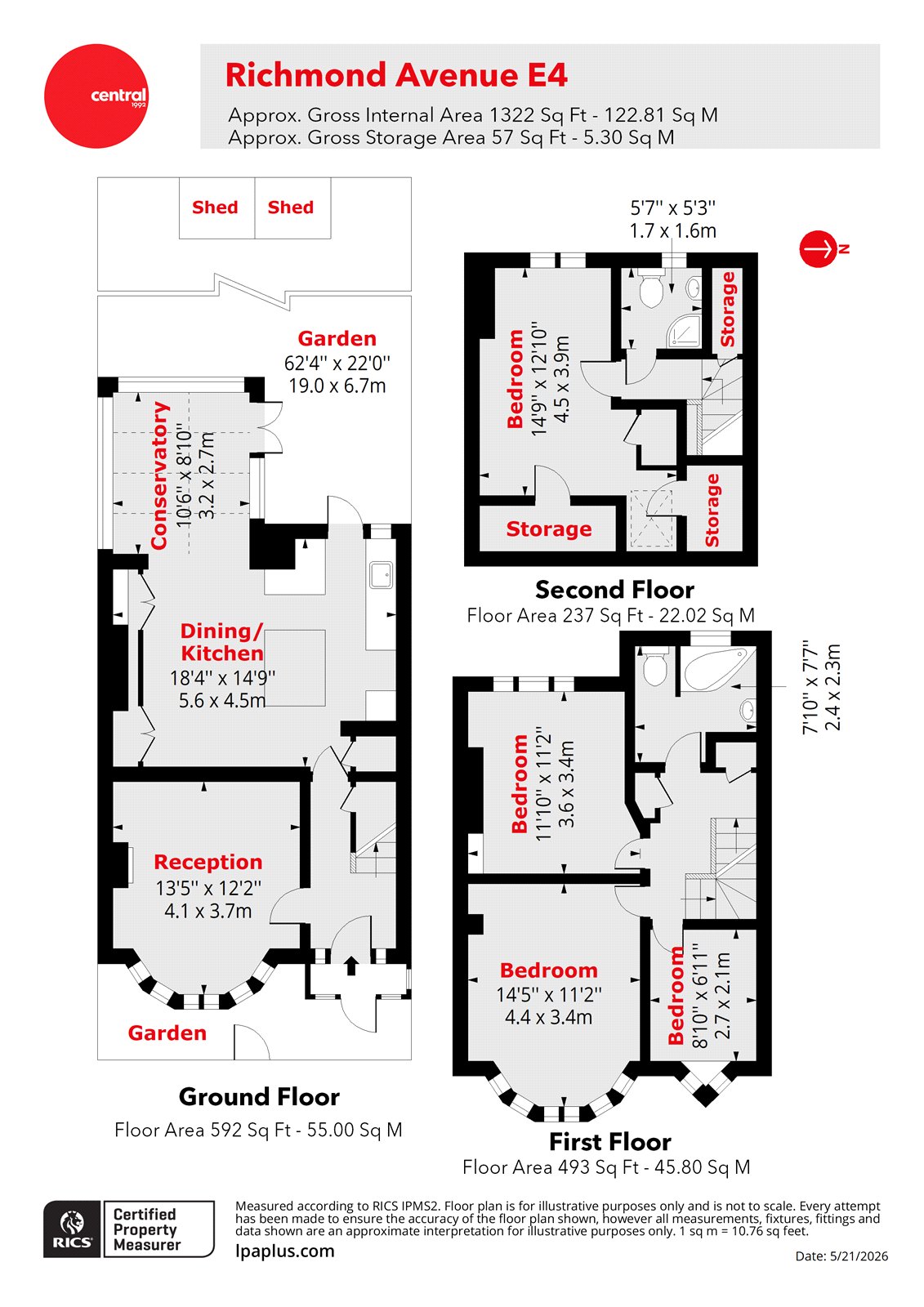 21, Richmond Avenue, London floorplan