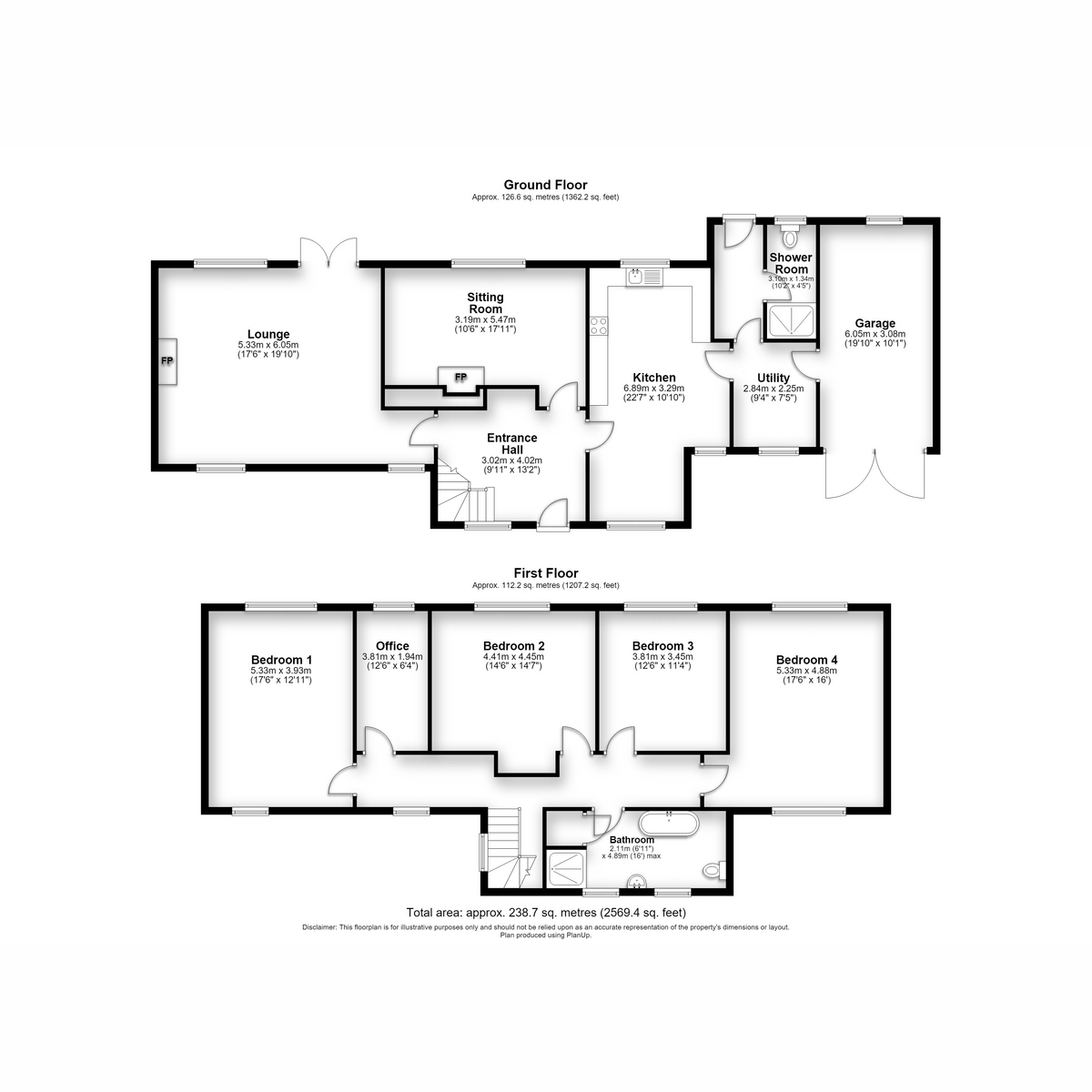 Rose Farm, Rookery Lane, Bungay floorplan
