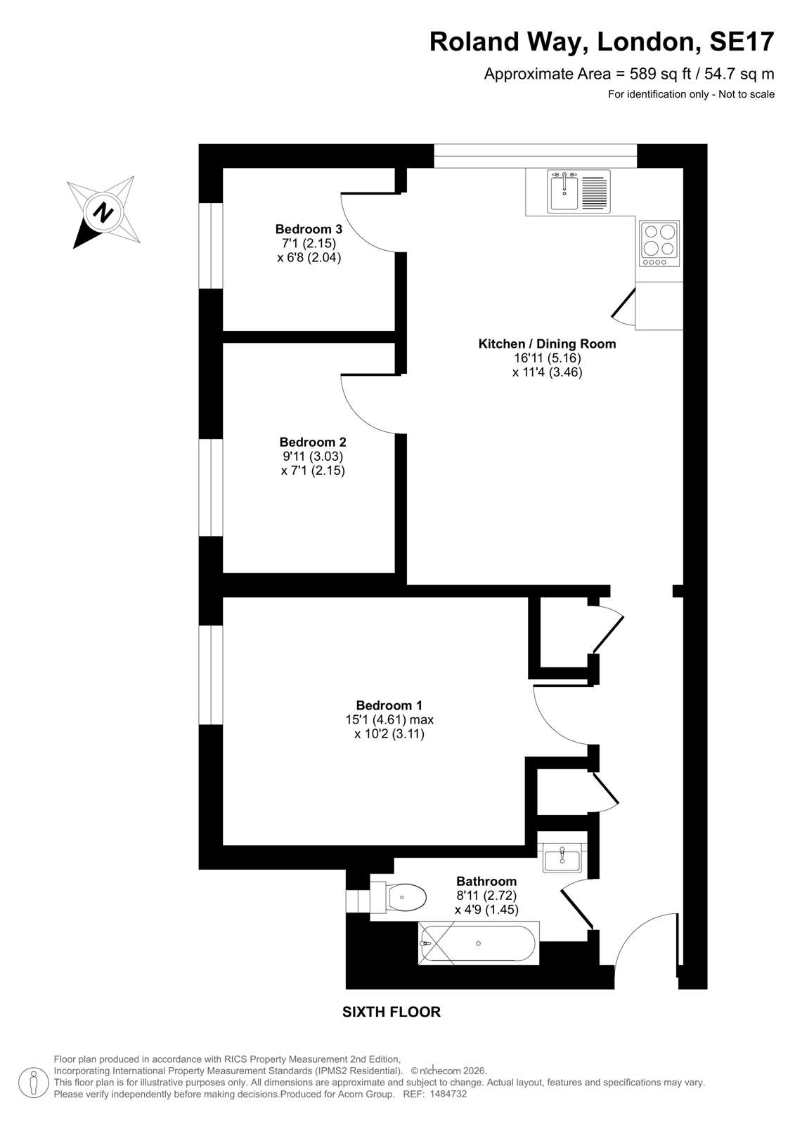 Flat 19, Soane House,, Roland Way, London floorplan