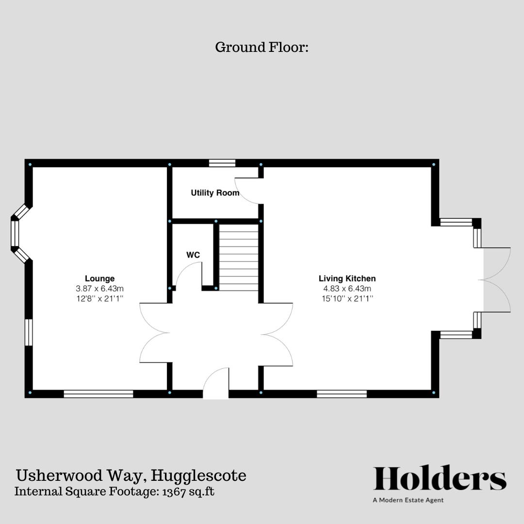 42, Usherwood Way, Coalville floorplan