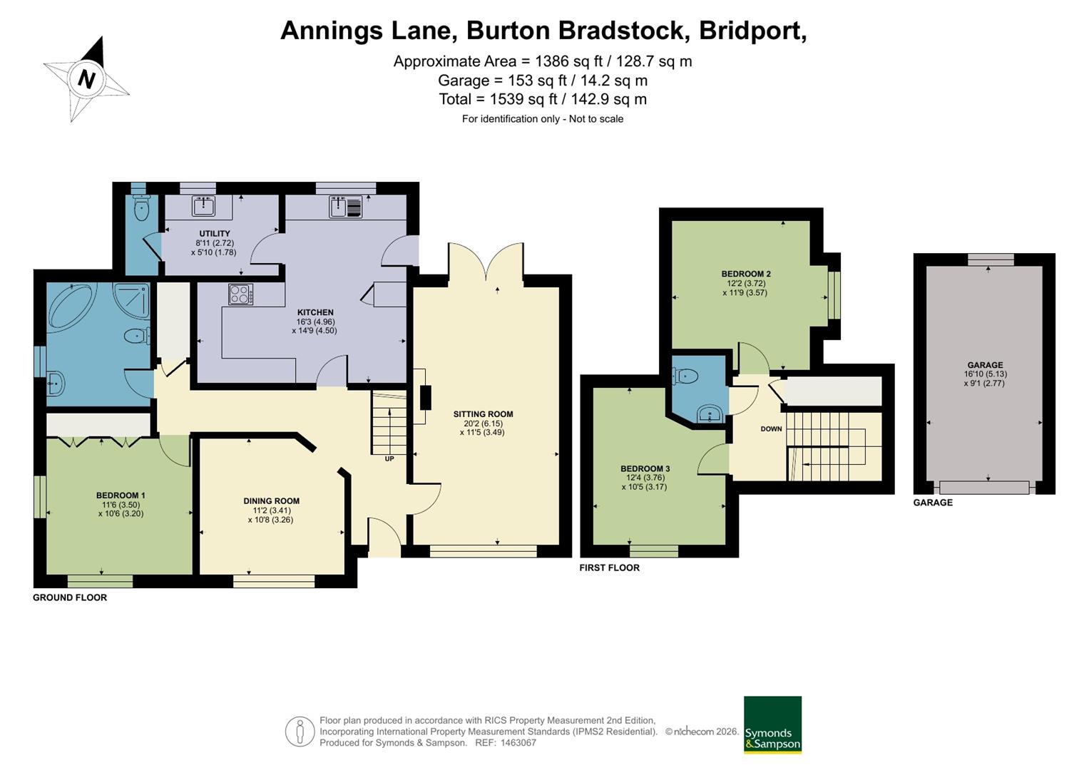 27, Annings Lane, Bridport floorplan