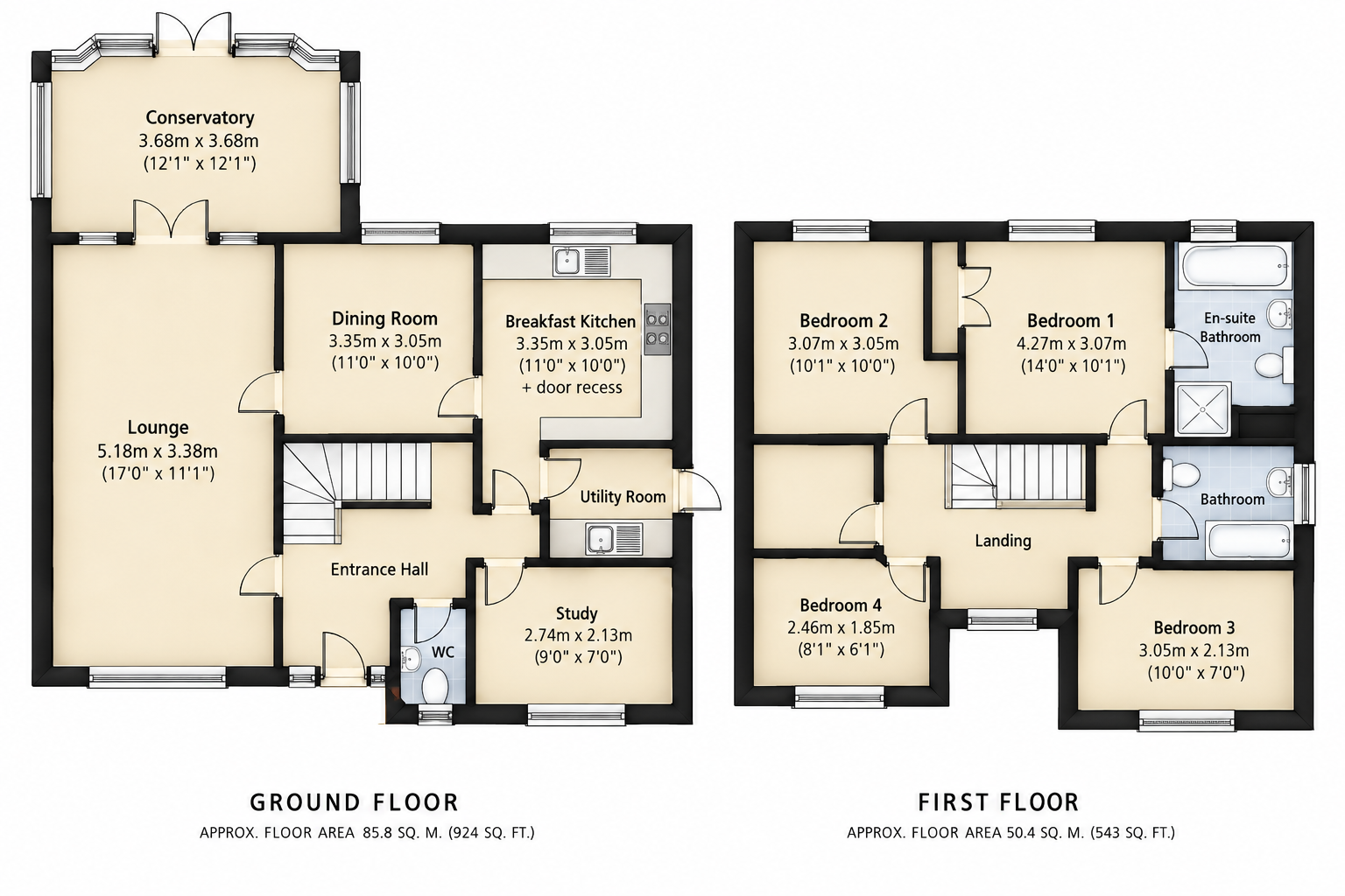 15, Seatoller Close, Nottingham floorplan