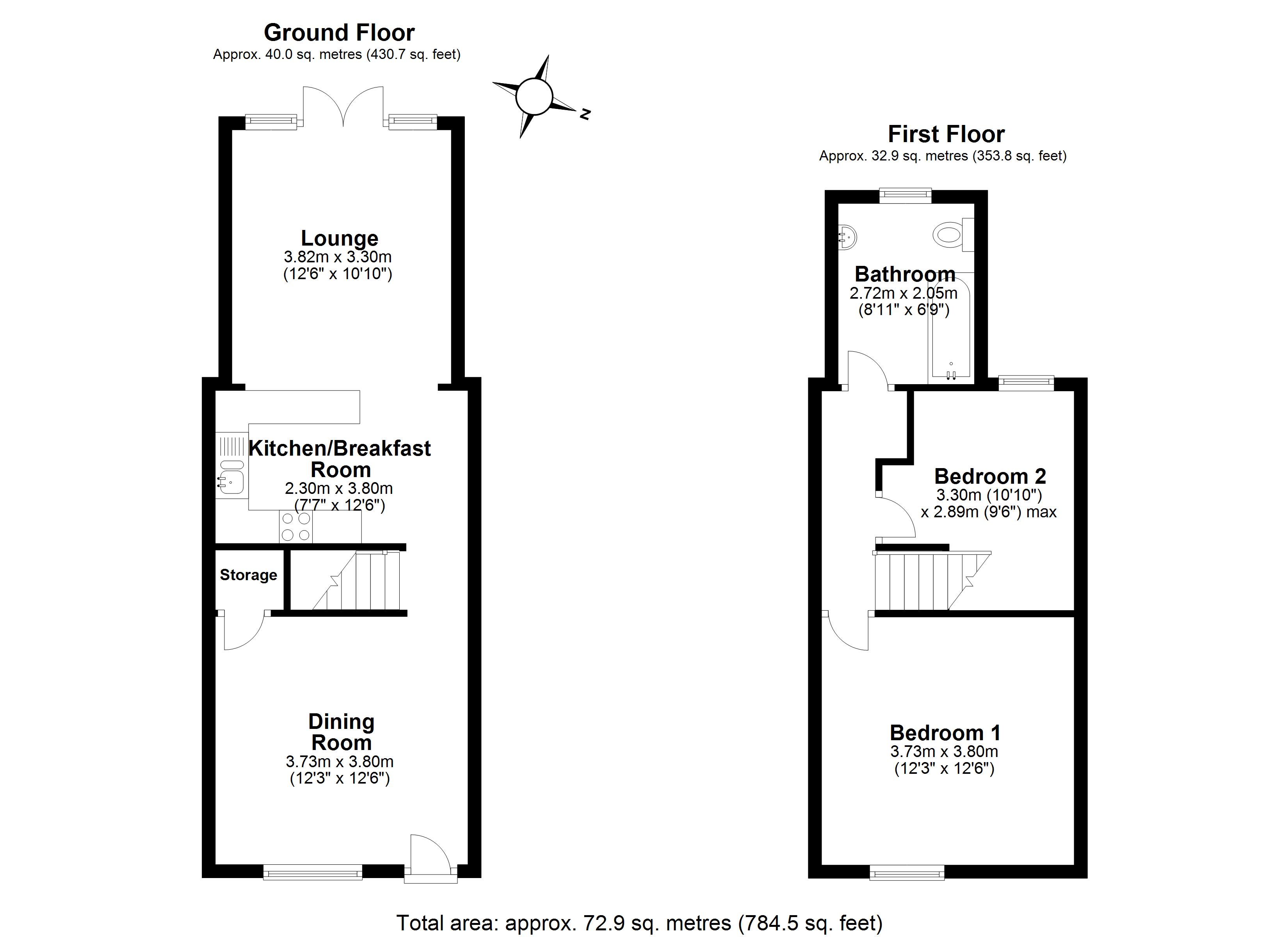 2 Bedrooms Terraced house for sale in Gaskell Street, Stockton Heath, Warrington WA4
