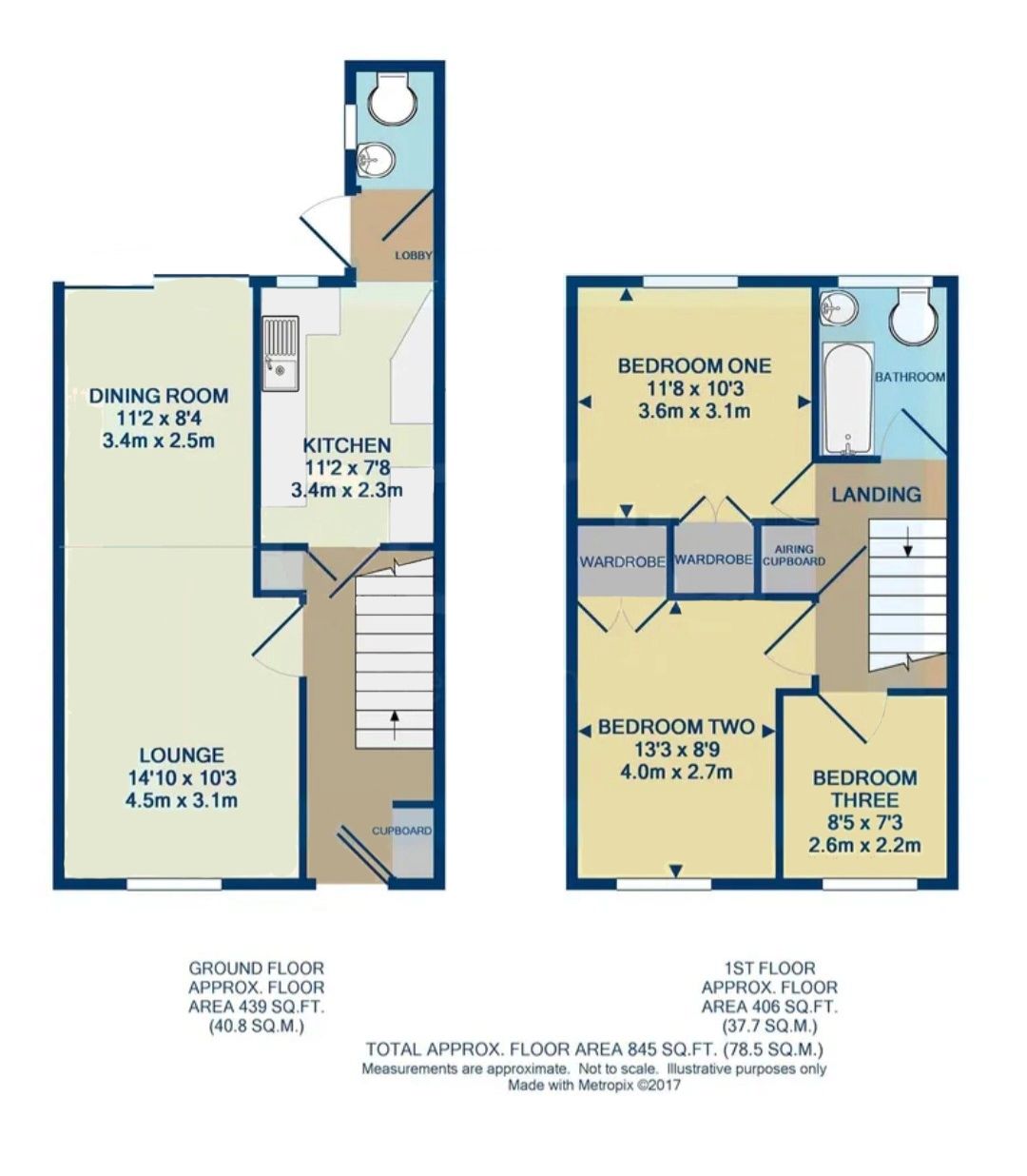 94, Noakes Avenue, Chelmsford floorplan