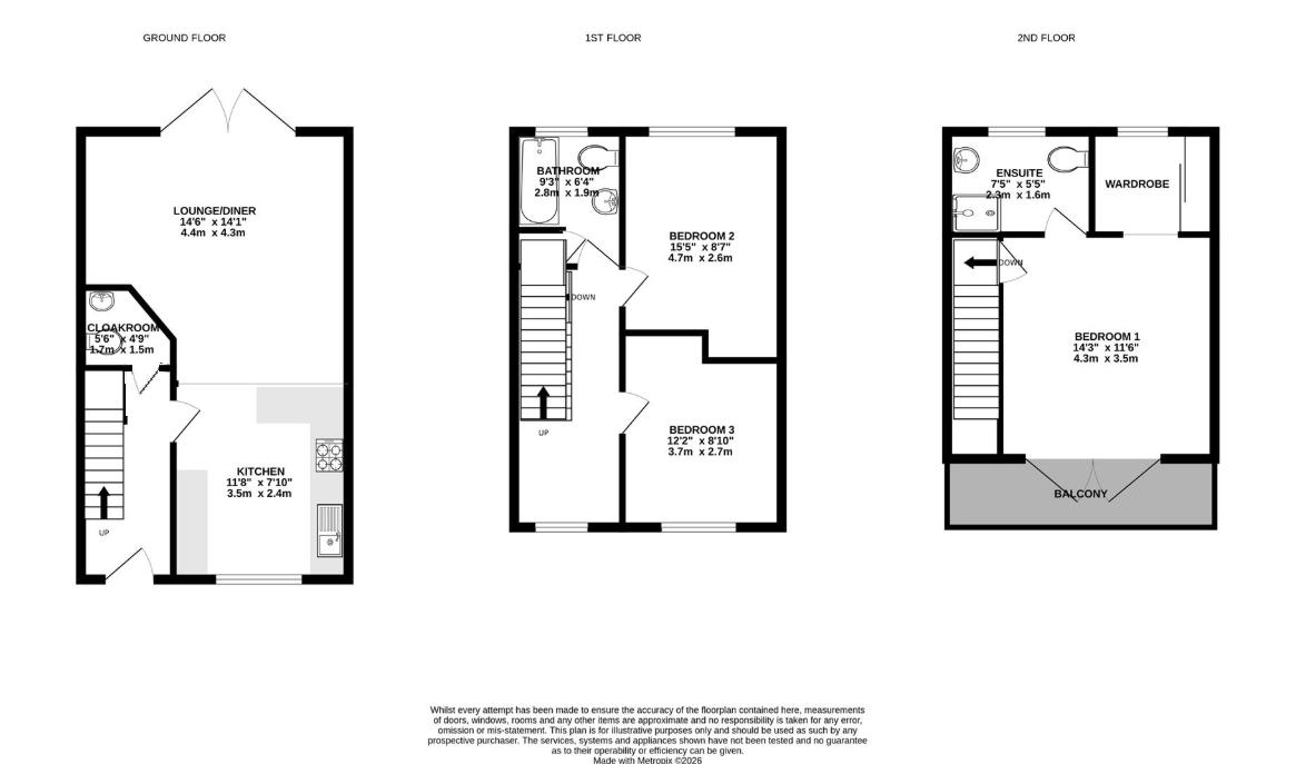 18, Sunderland Place, Farnborough floorplan