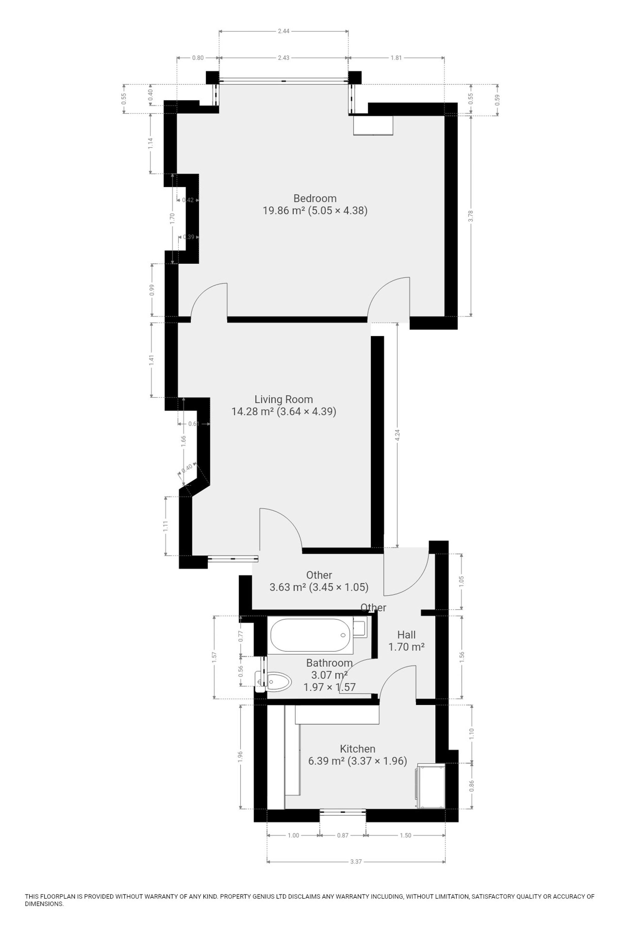 Flat 2 Milton Grove, 40 Milton Grove, Manchester floorplan