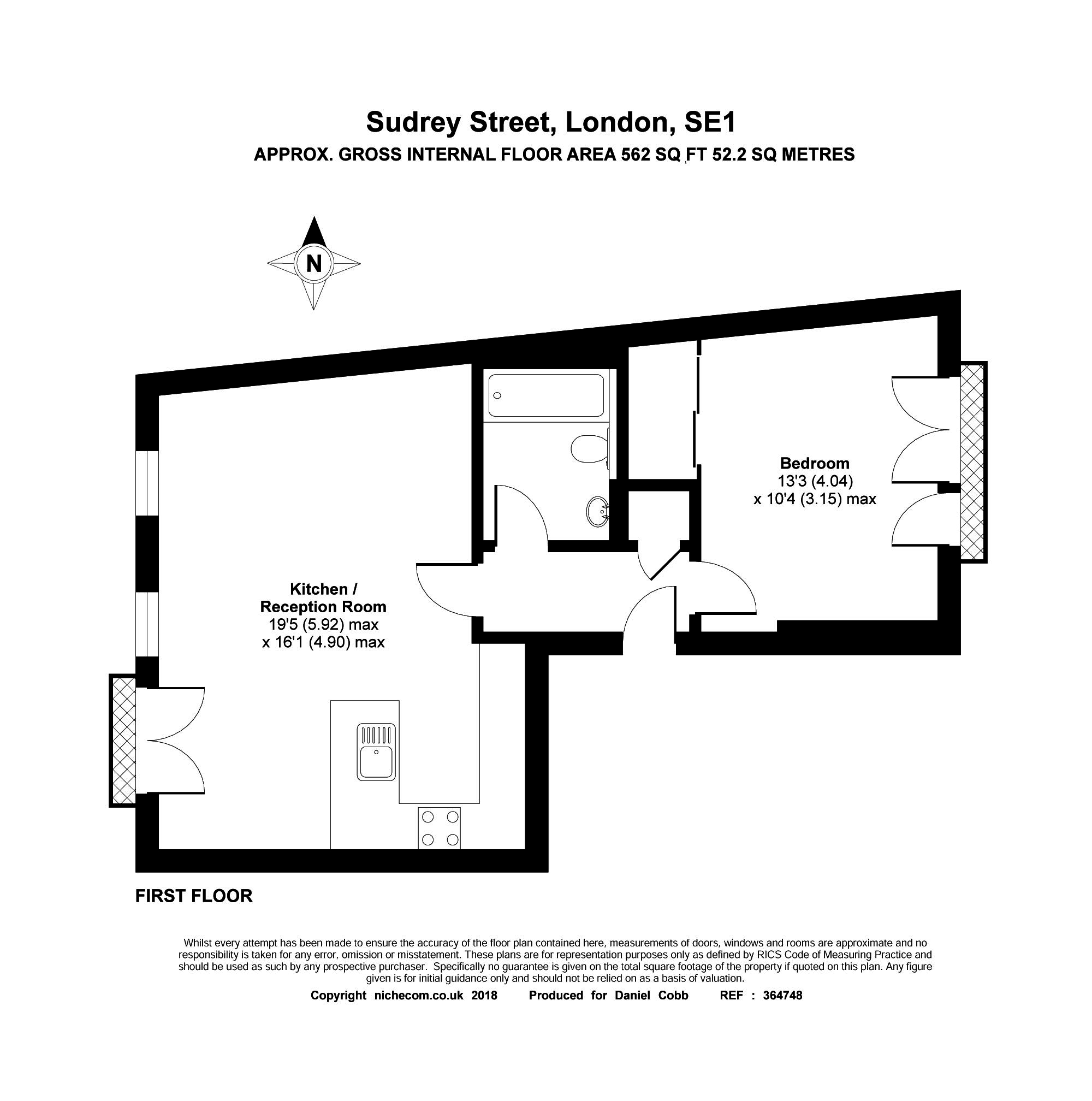 1 Bedrooms Flat for sale in Sudrey Street, London SE1