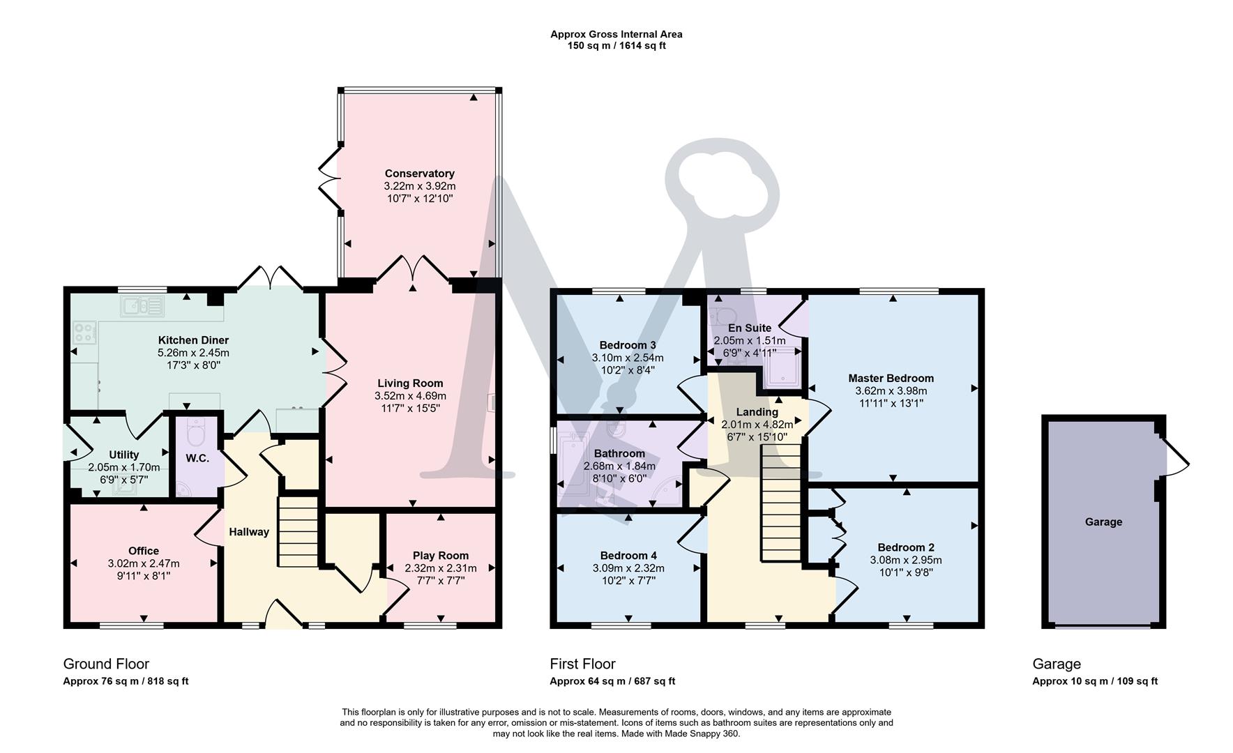 96, Jackson Road, Coalville floorplan