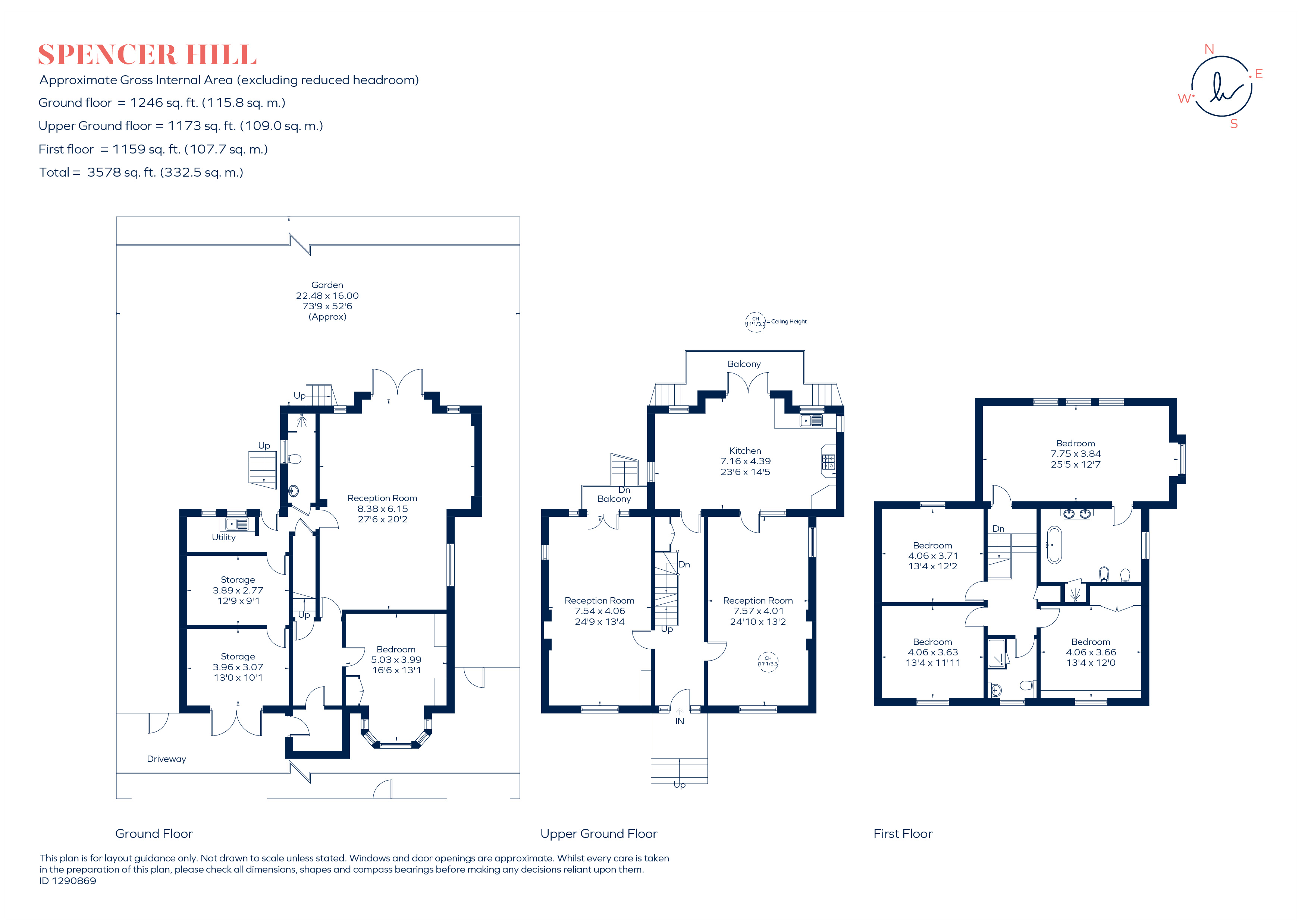 14, Spencer Hill, London floorplan