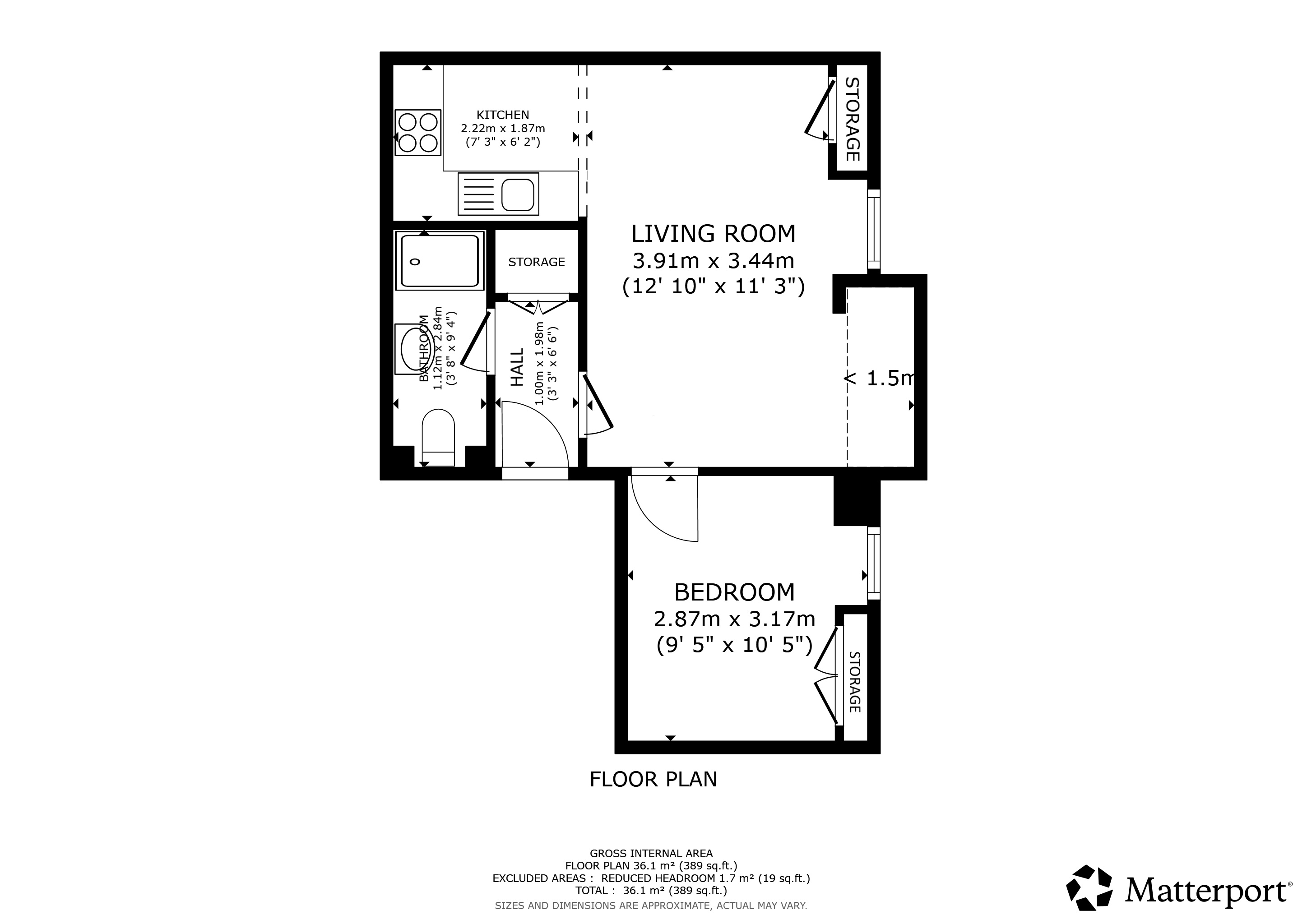 Wilton Street, Flat 14, North Kelvinside floorplan
