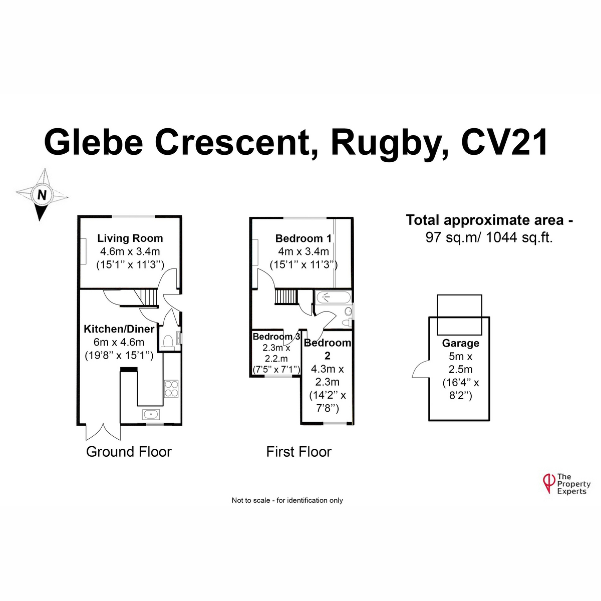 22, Glebe Crescent., Rugby floorplan