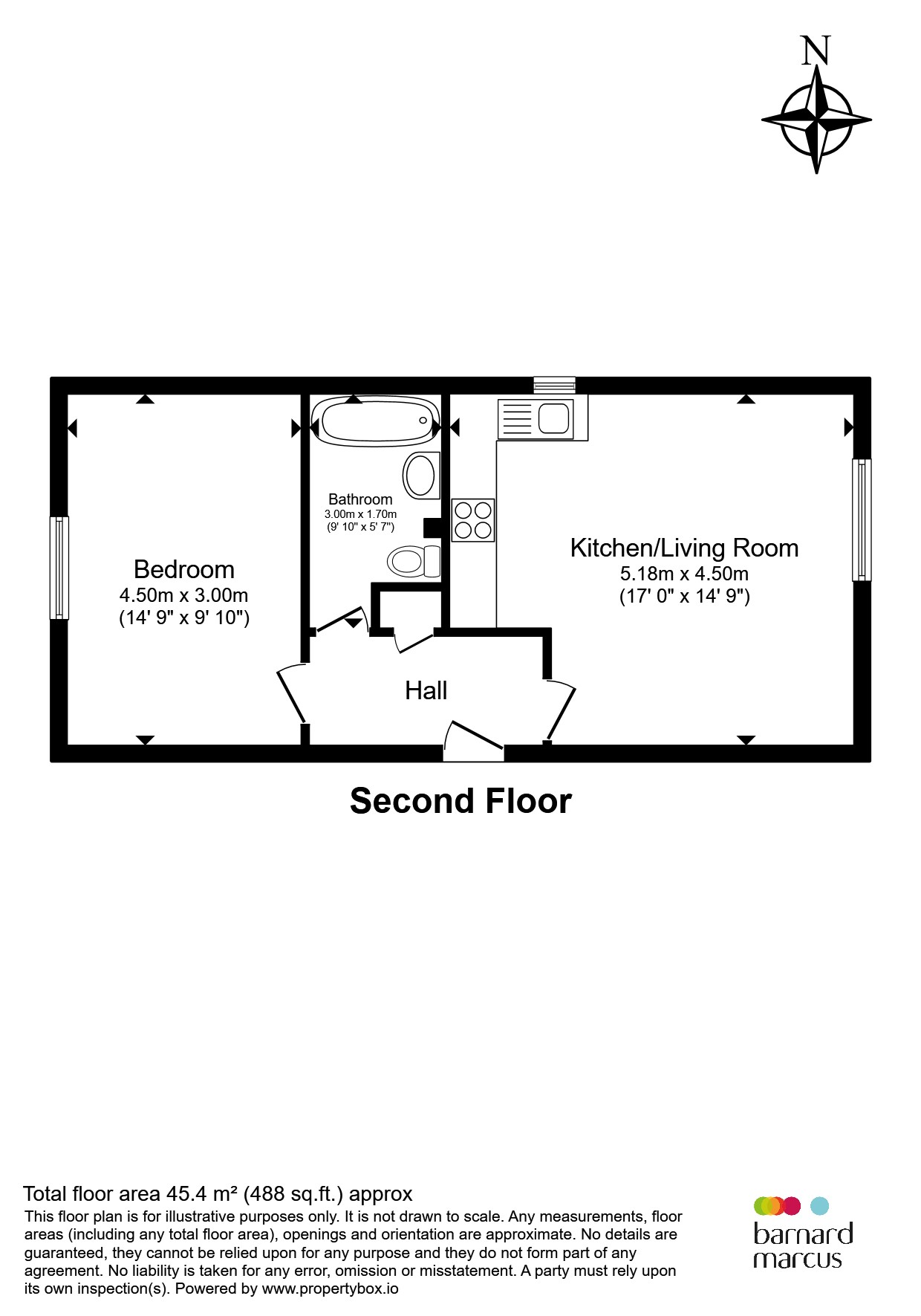 Flat 5, Stateland Court, 3, Cranbrook Lane, London floorplan