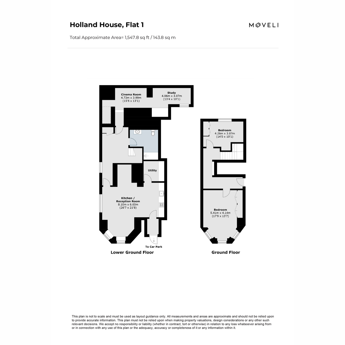 Flat Apartment 1, 6, Church Street, Isleworth floorplan
