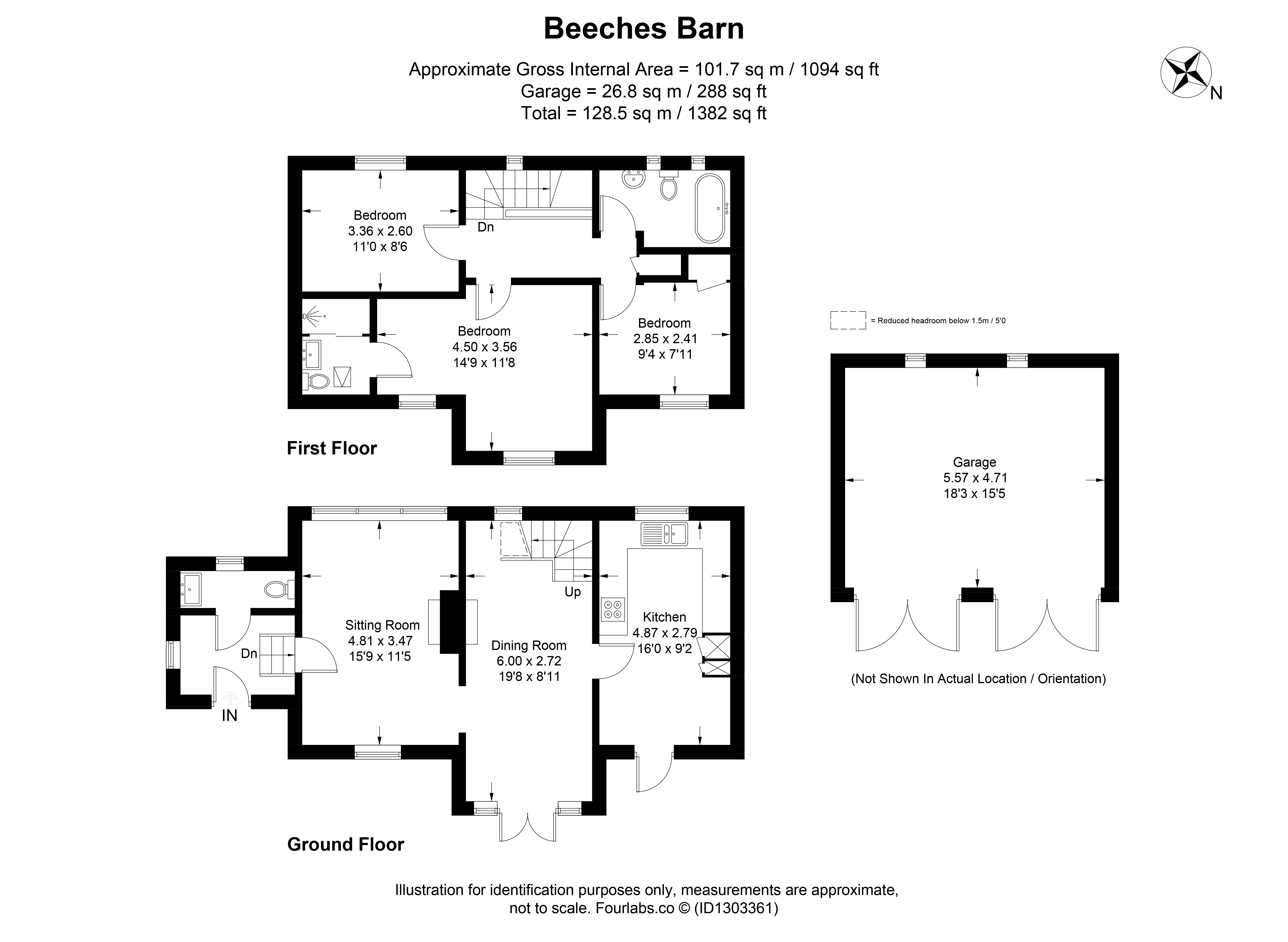Beeches Barn,, Manor Barns Court, Hazelton floorplan
