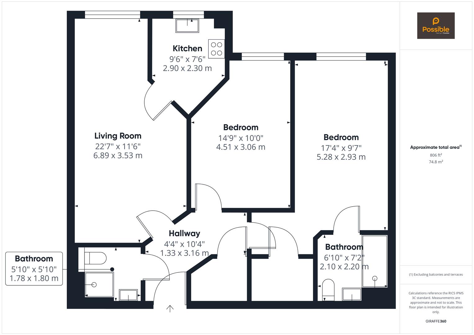 33 Darroch Gate, Coupar Angus Road, Blairgowrie floorplan