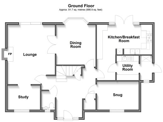 The Street Bramber, Steyning floorplan