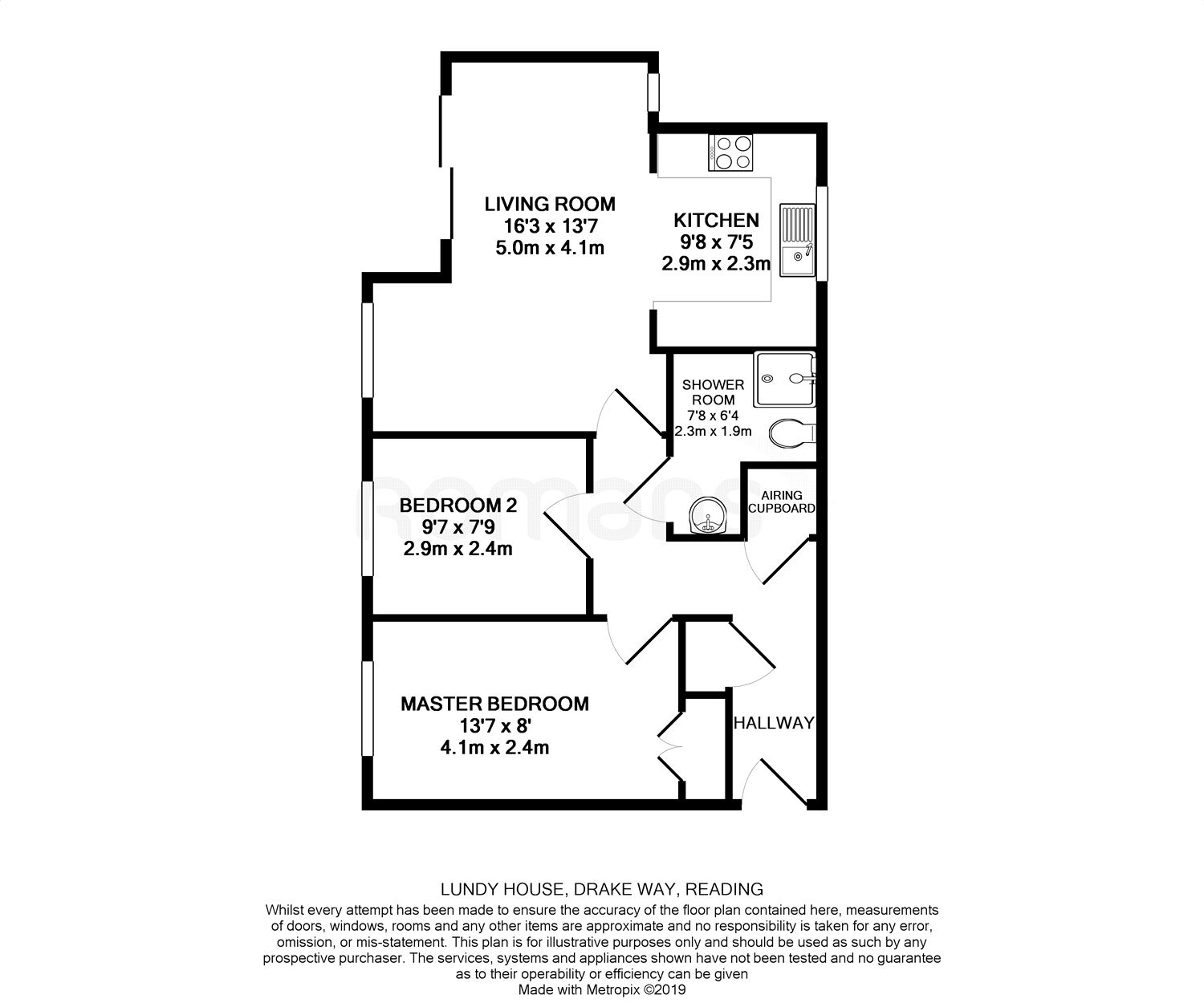 2 Bedrooms Flat for sale in Lundy House, Drake Way, Reading RG2