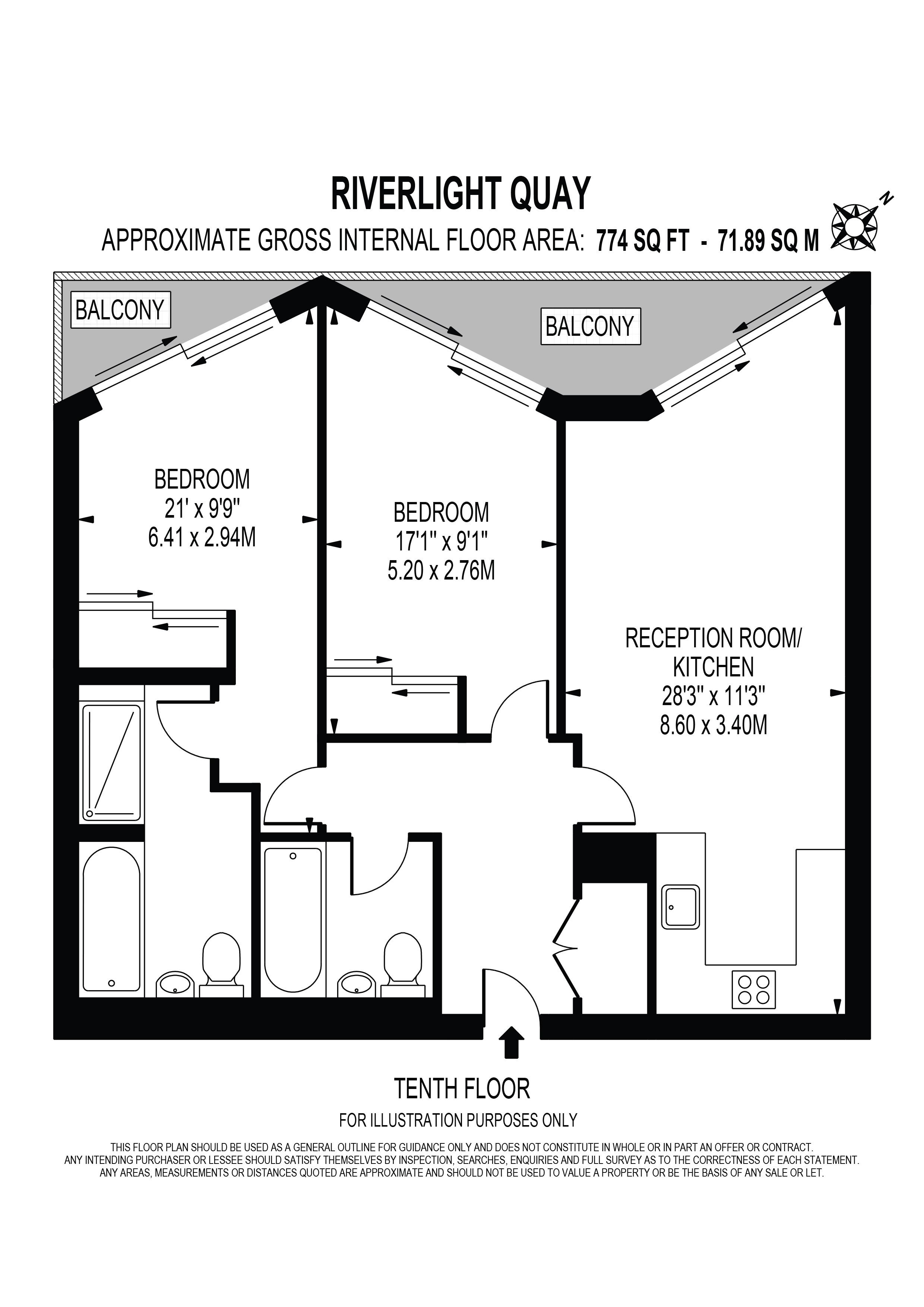 2 Bedrooms Flat to rent in Riverlight Four, Nine Elms, London SW11