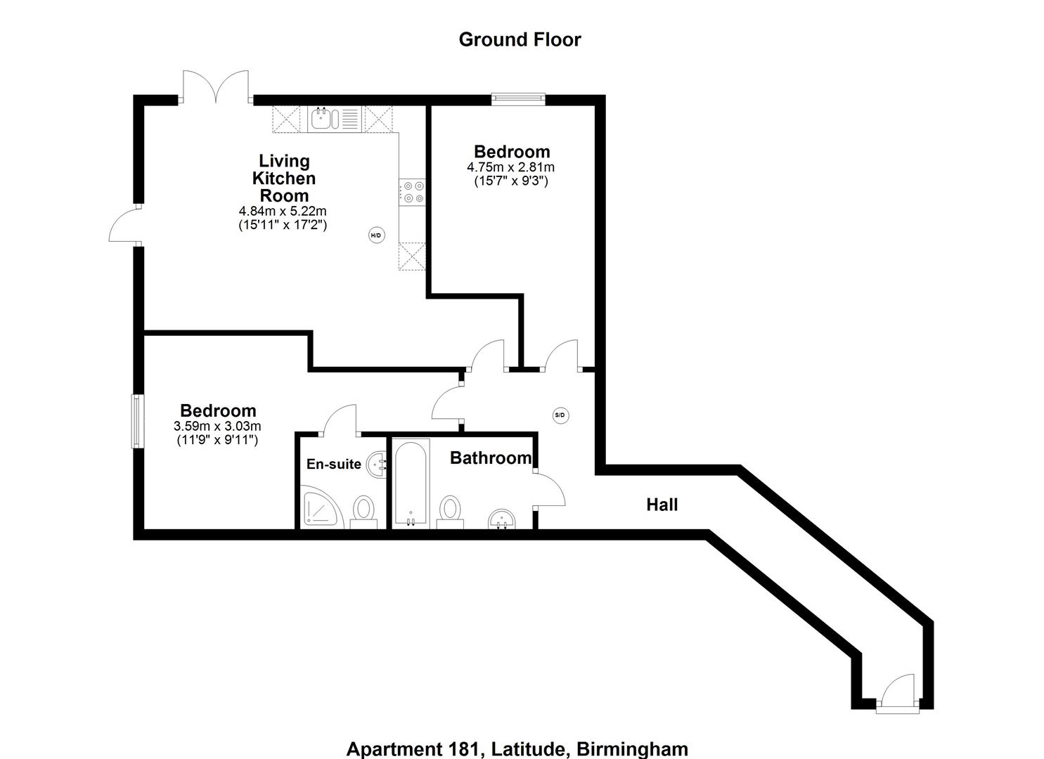 642a, 880, Latitude, Birmingham floorplan