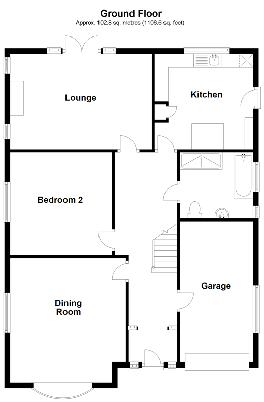 2 Bedrooms Detached bungalow for sale in Orchard Gardens, Woodgate, Chichester, West Sussex PO20