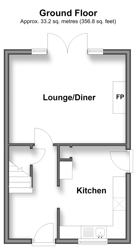 The Street Postling, Hythe floorplan