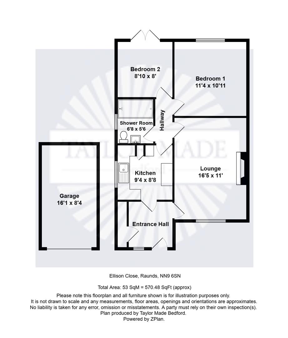 6, Ellison Close, Wellingborough floorplan