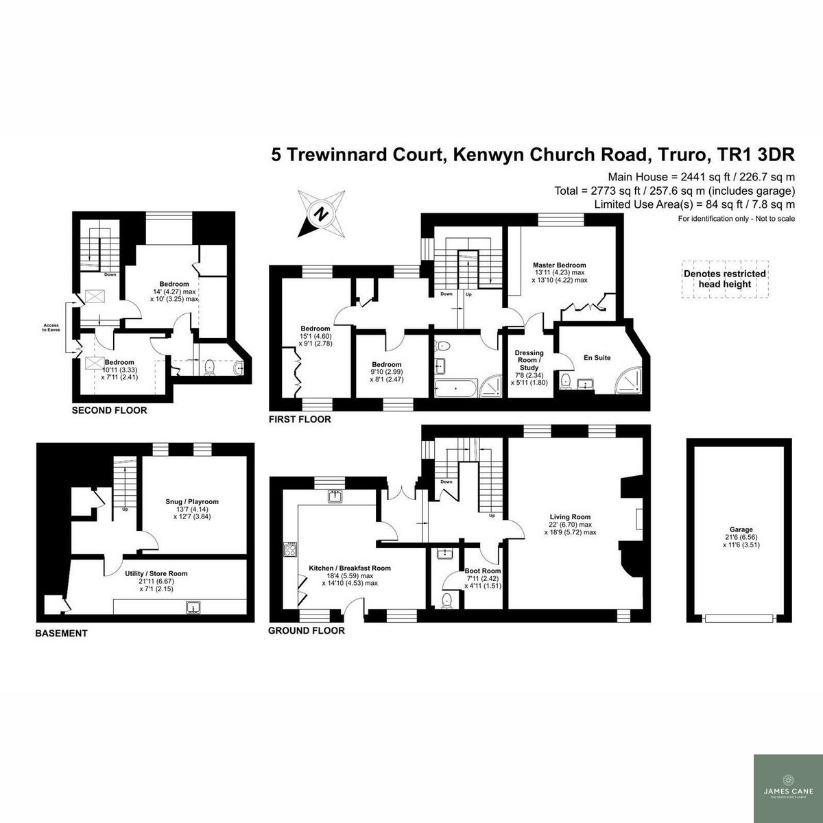 5 Trewinnard Court, Kenwyn Church Road, Truro floorplan