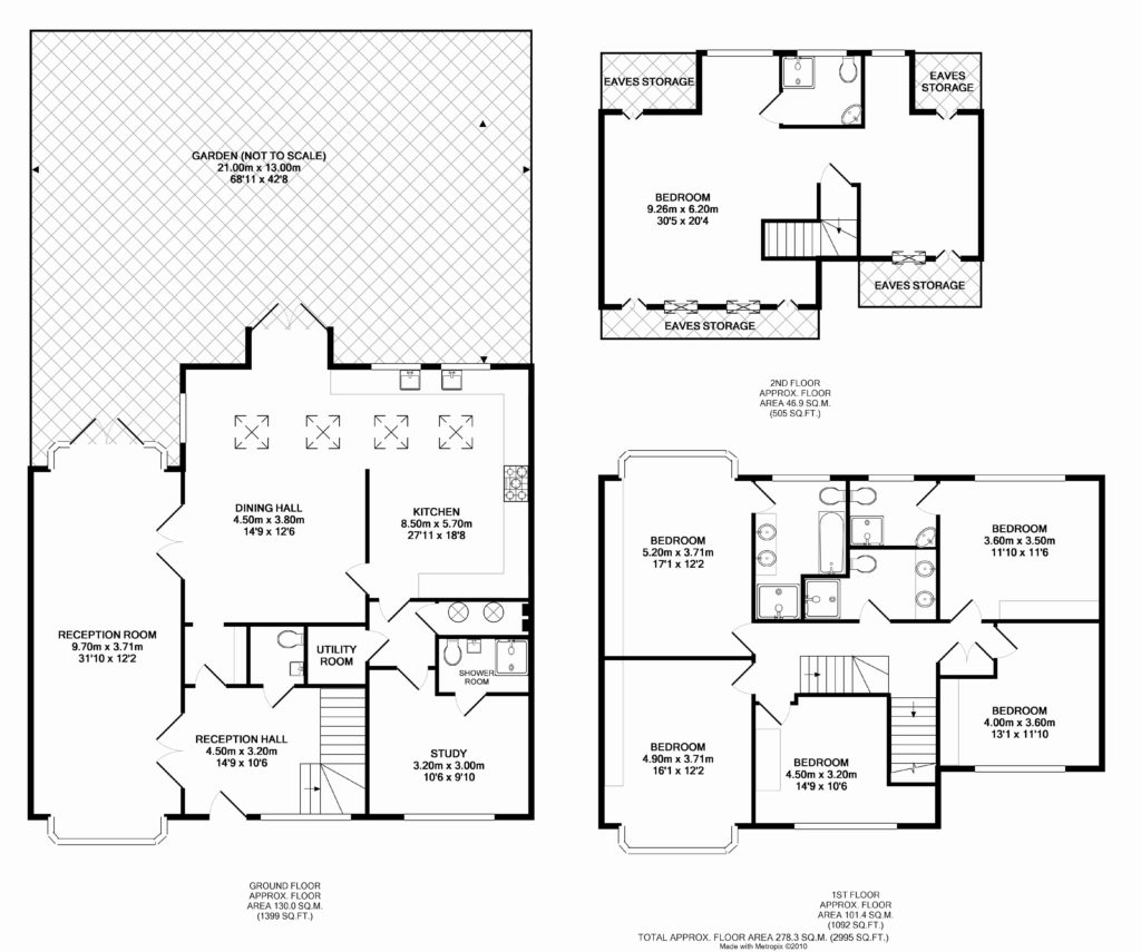 43, The Ridings, Ealing floorplan