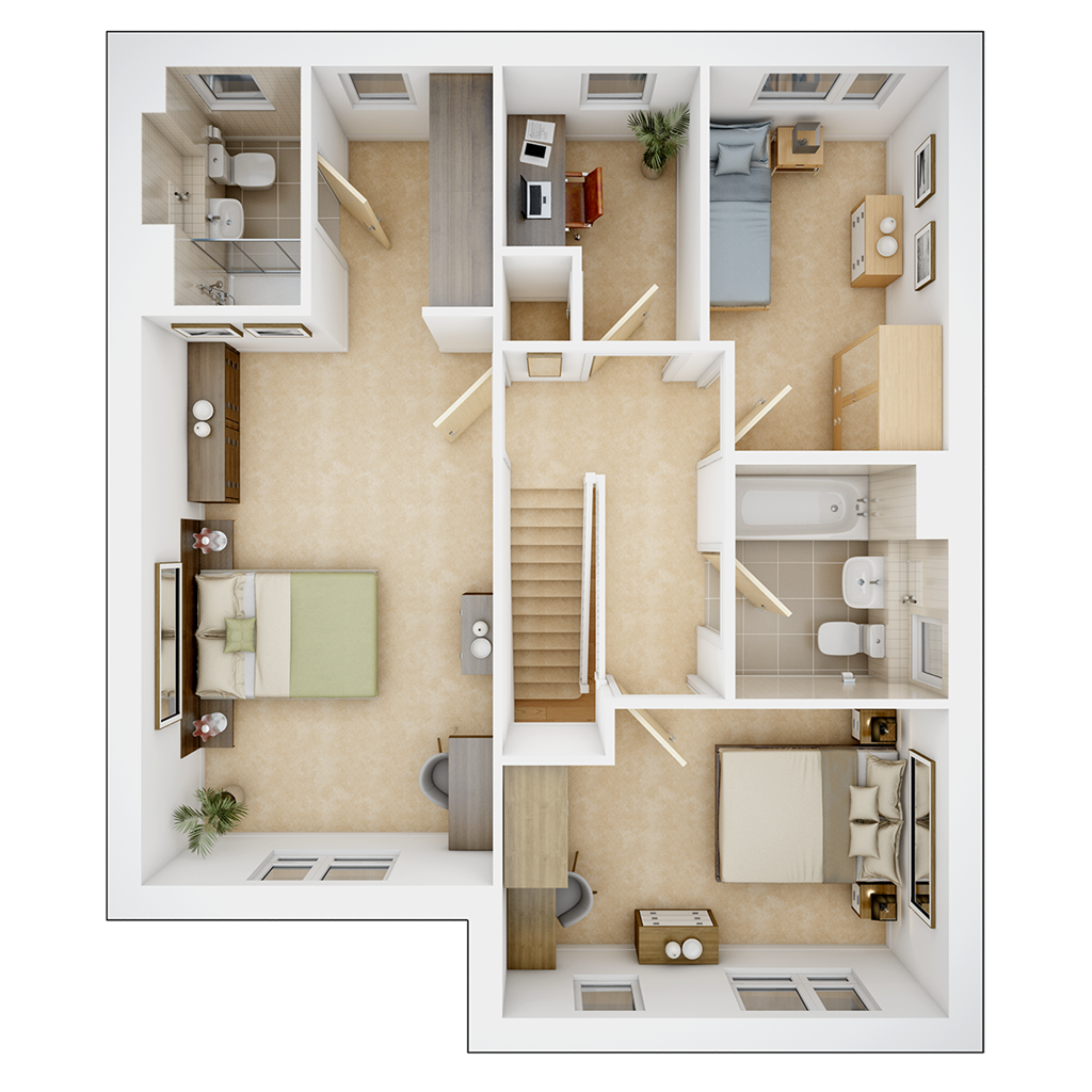 The Byrneham - Plot 24, Millstone Walk, Selby Road, Eggborough floorplan