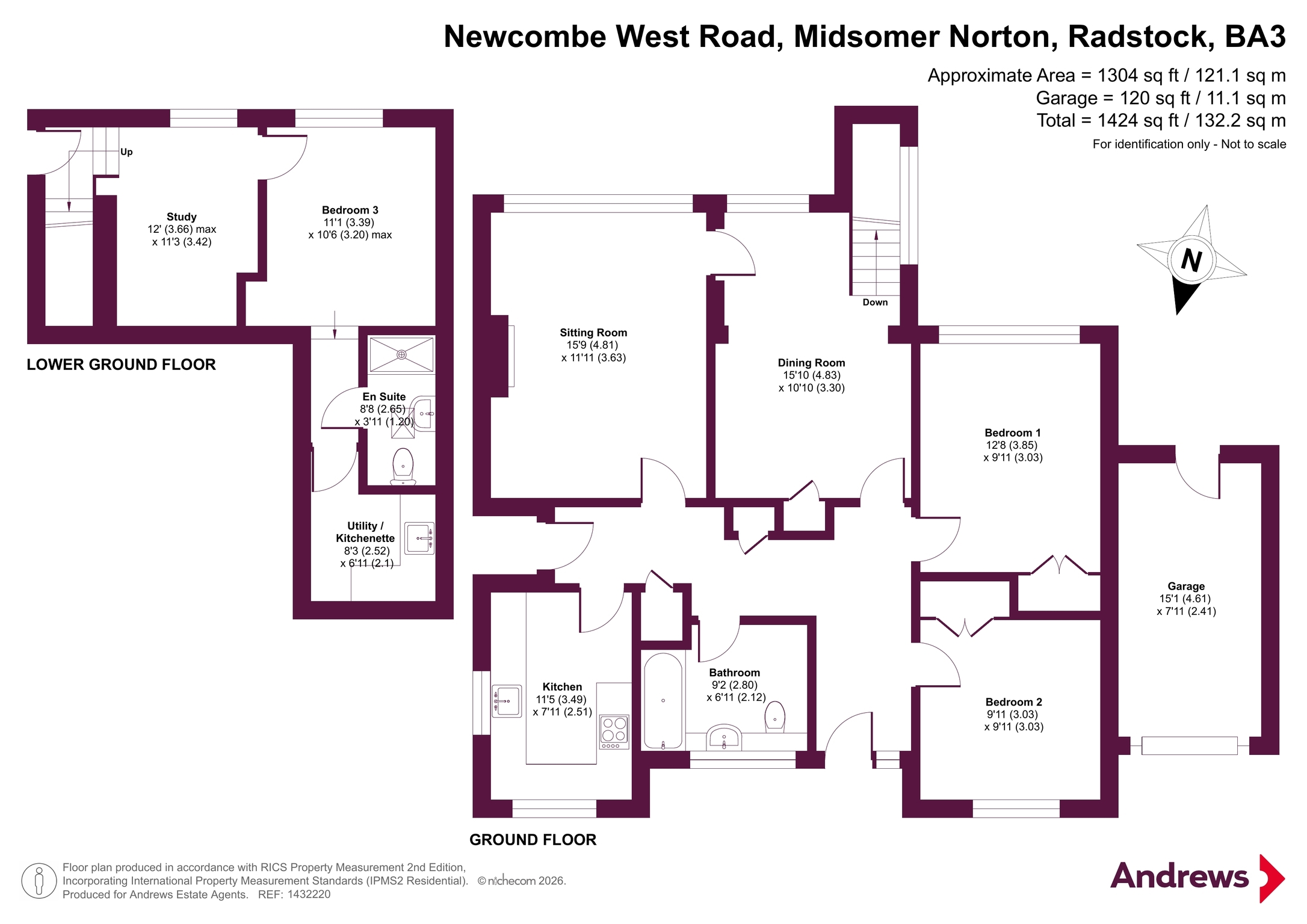 Newcombe,, West Road, Radstock floorplan