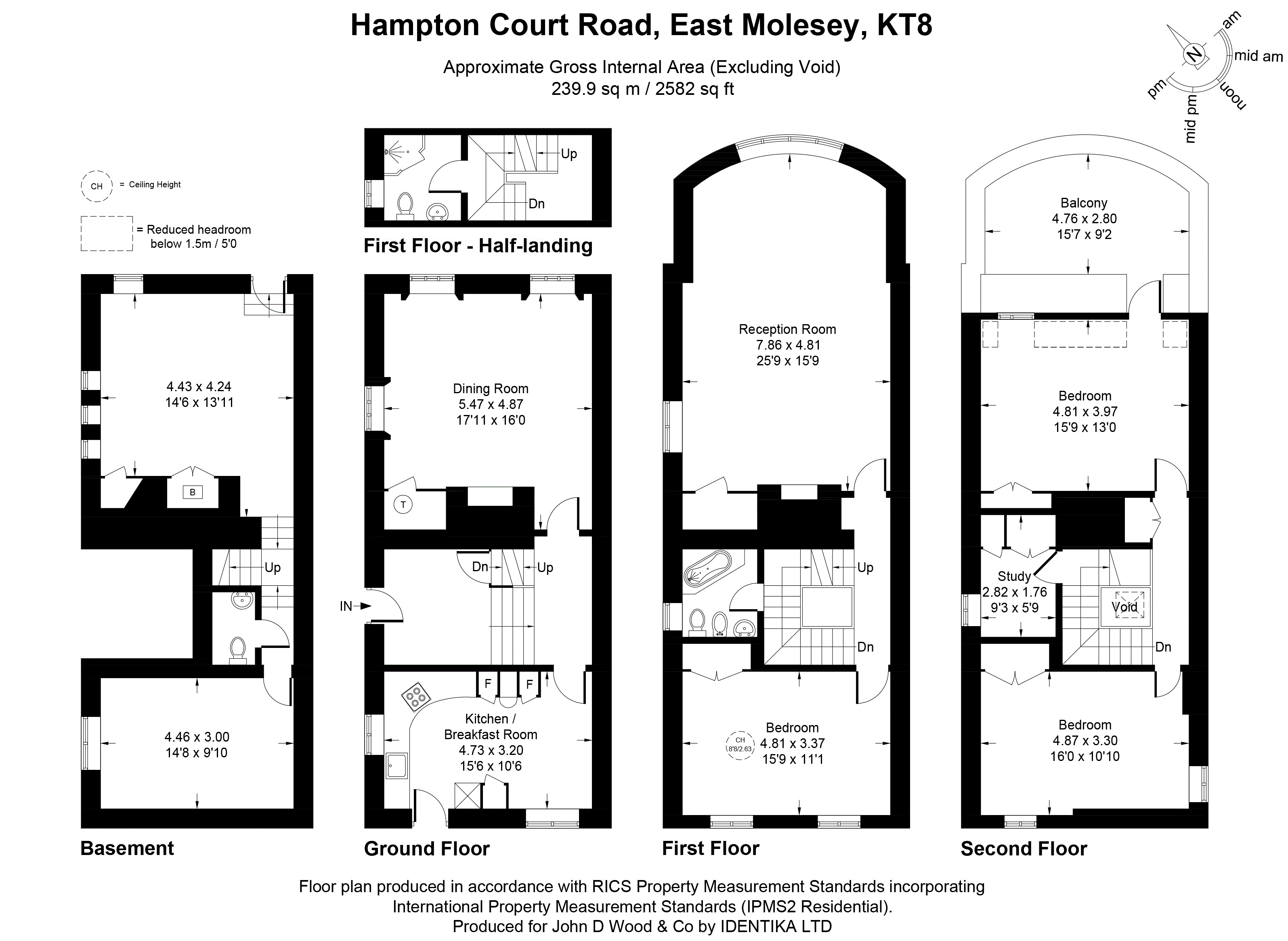 Hampton Court Road, East Molesey, KT8 floorplan