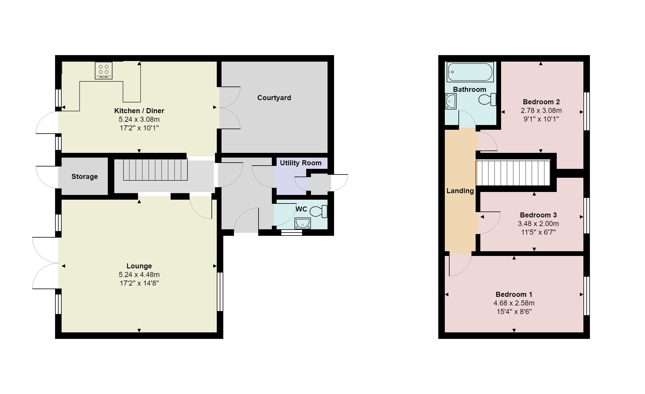 3 Bedrooms End terrace house for sale in Bateman Court, Furnace Green, Crawley RH10