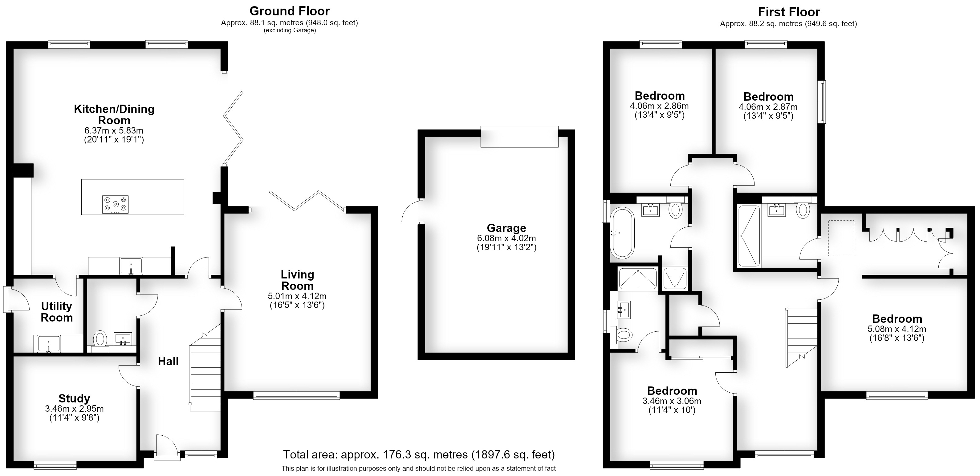 Gascon House, The Cedars, Leek Wootton floorplan