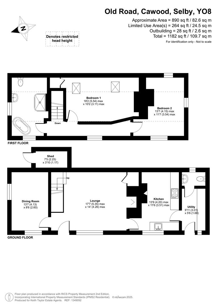 Don Juan, 4 Old Road, Cawood floorplan