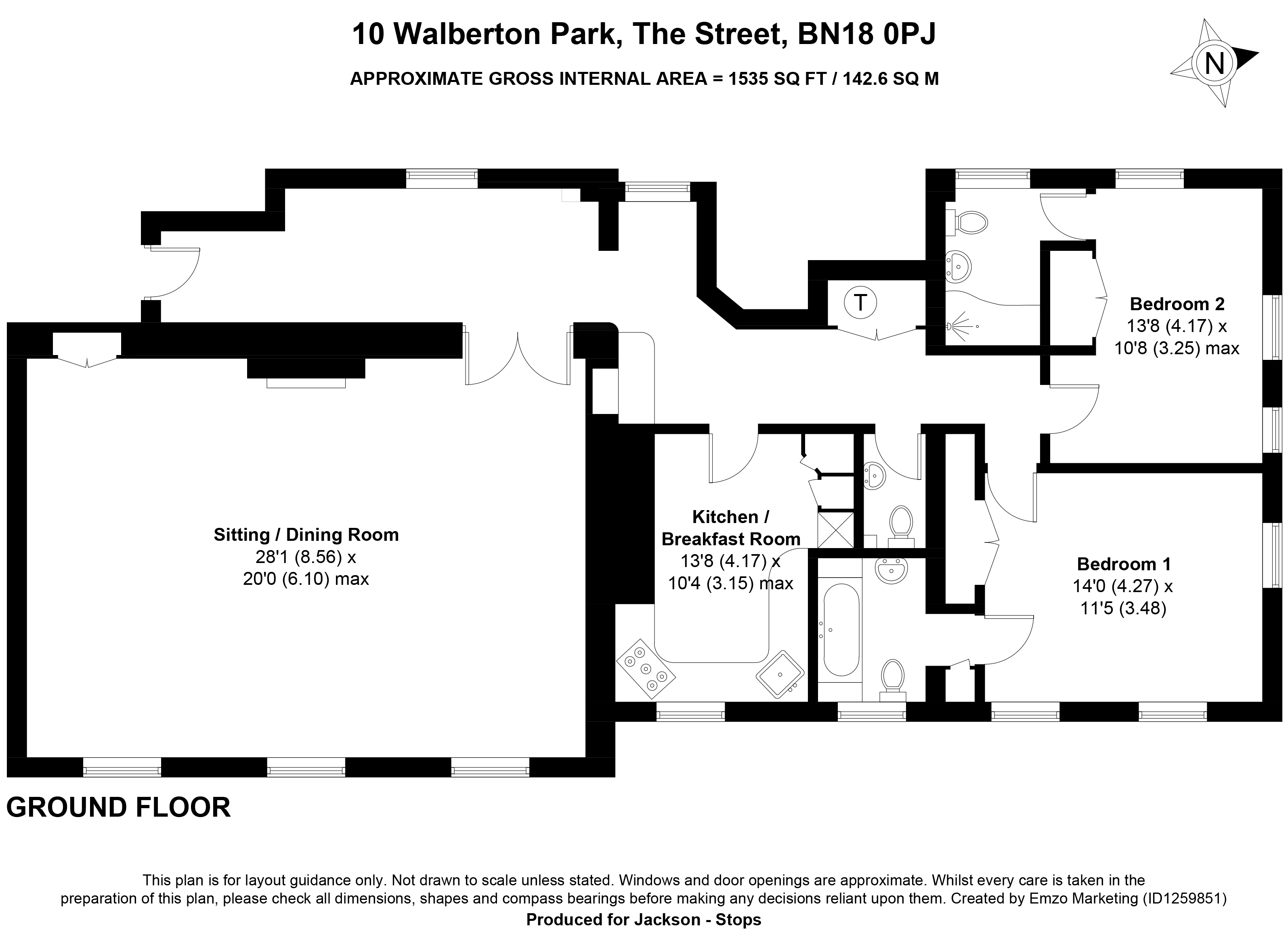 10, Walberton Park, Walberton floorplan
