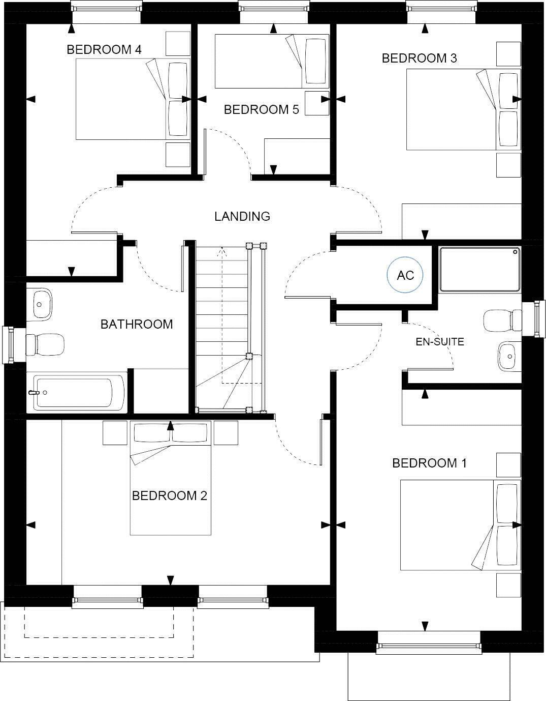 Plot 32 The Ticknall, Perkins Lane, Nottingham floorplan