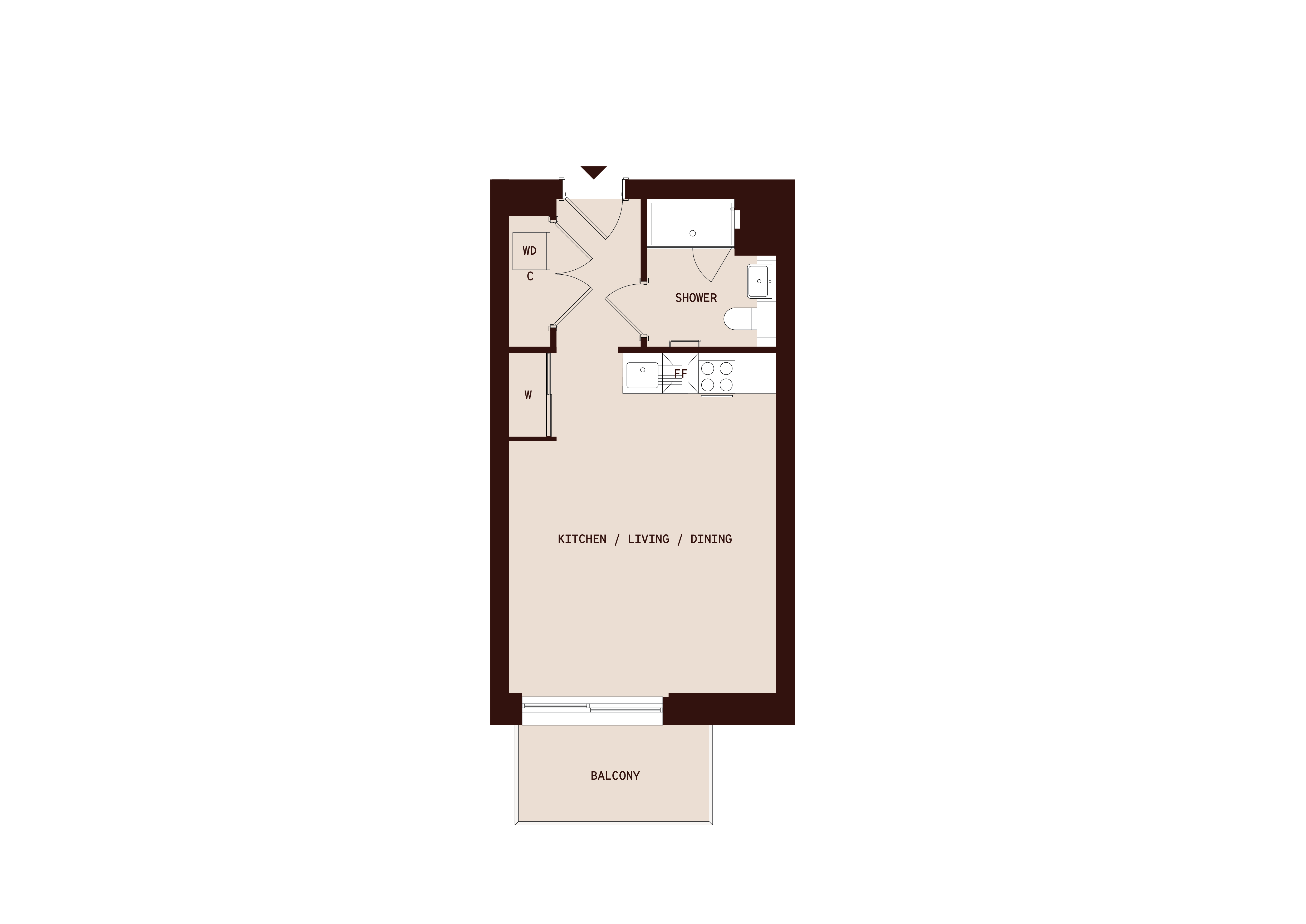 Flat 244, Dovecote House, 19 Beaufort Square, Colindale floorplan