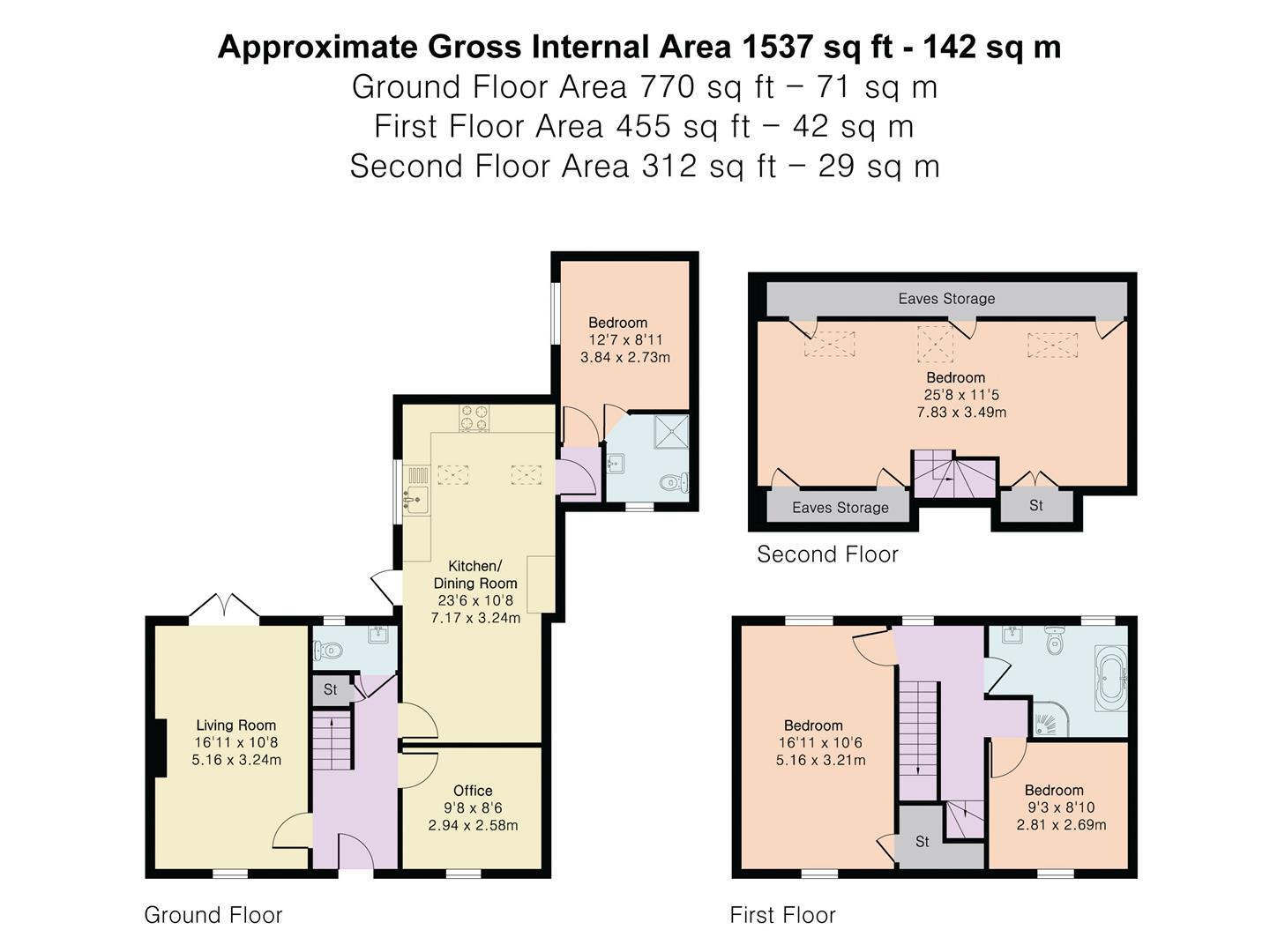 33, Martins Drive, Hertford floorplan