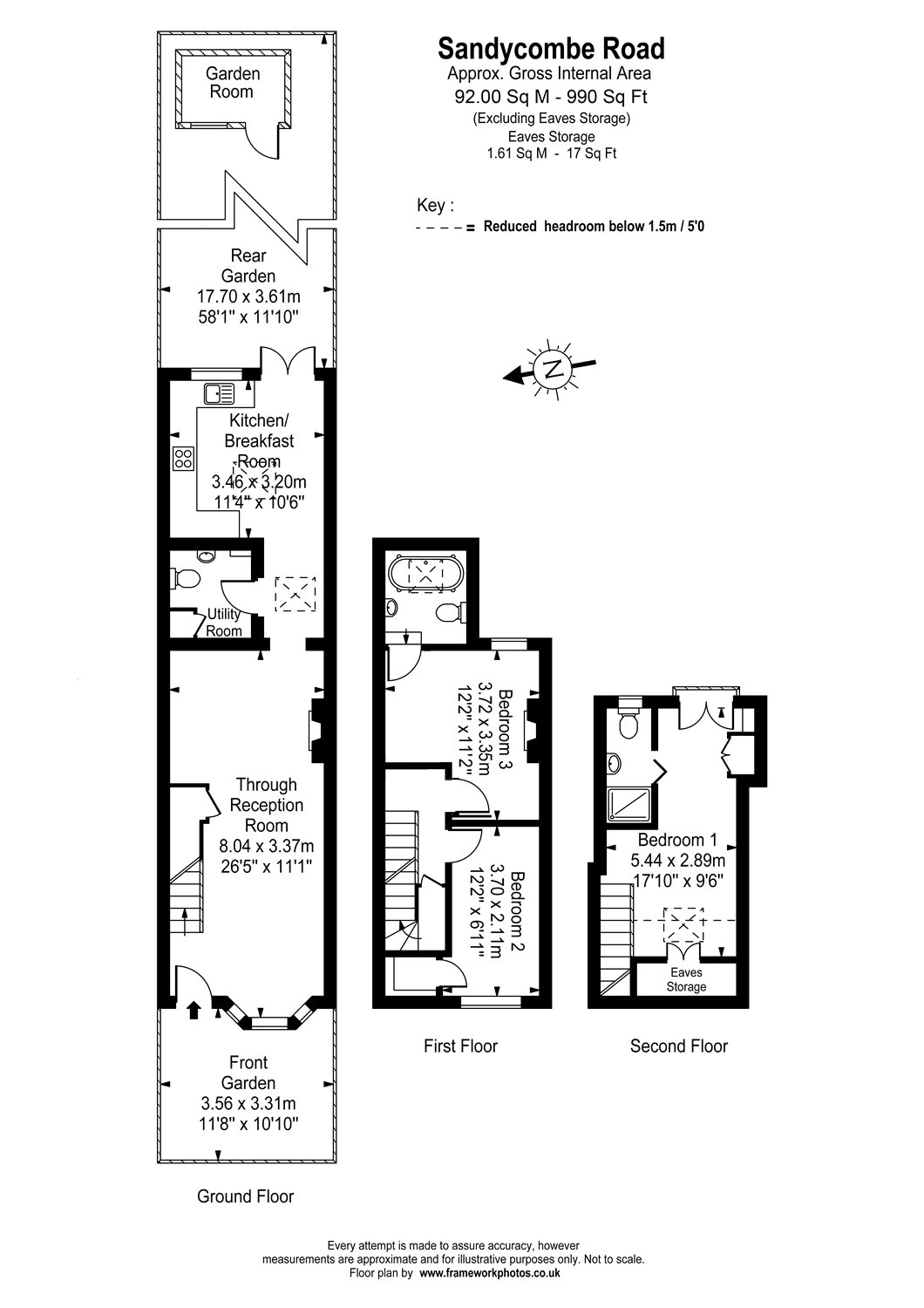 3 Bedrooms Terraced house to rent in Sandycombe Road, Kew, Surrey TW9