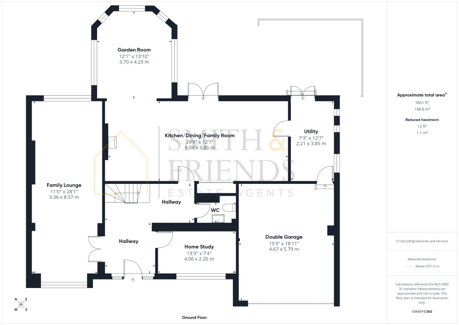 16, Parklands Way, Hartlepool floorplan