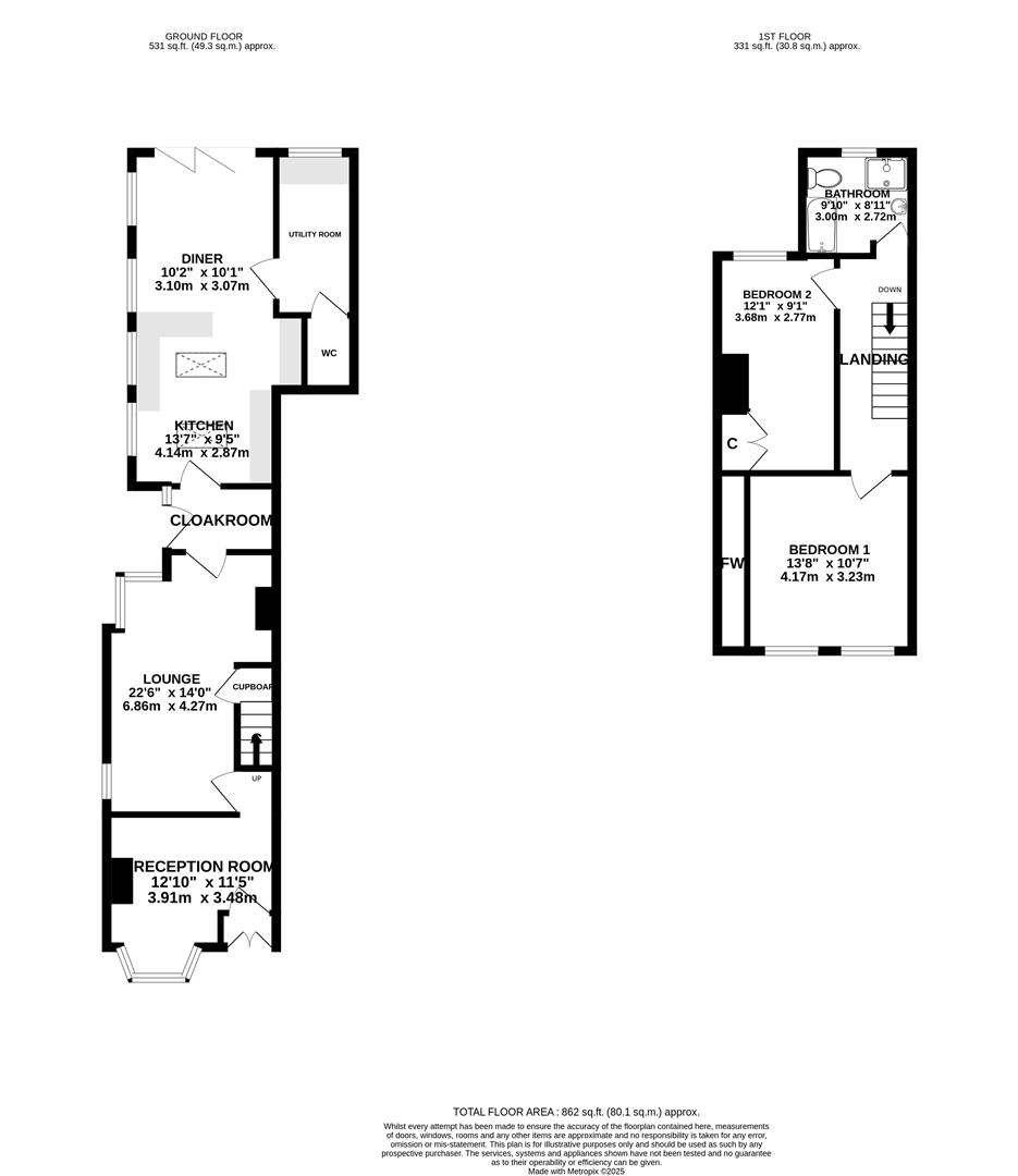 Southfield, Hull Road, Hull floorplan