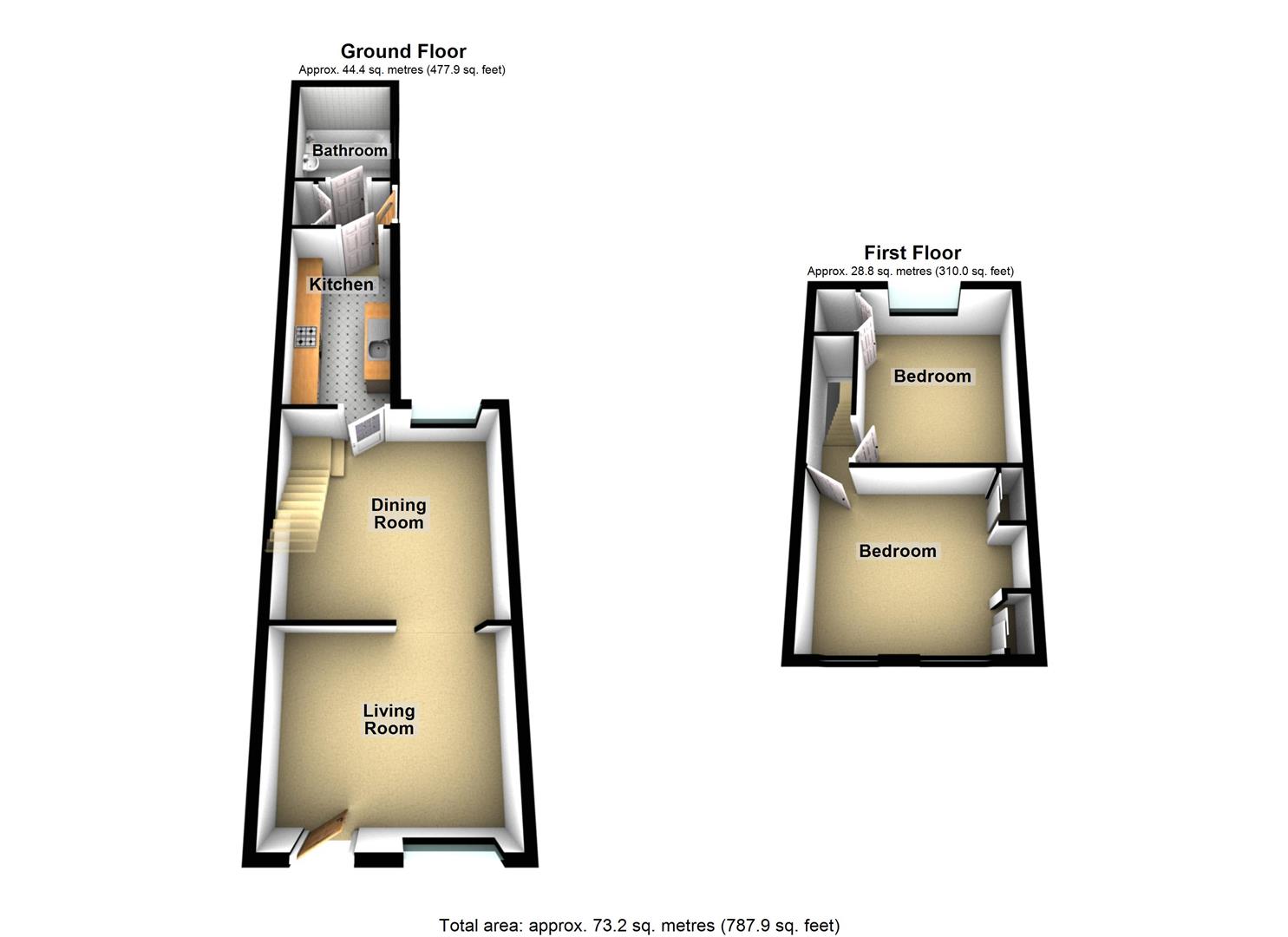 77., Erddig Road, Wrexham floorplan