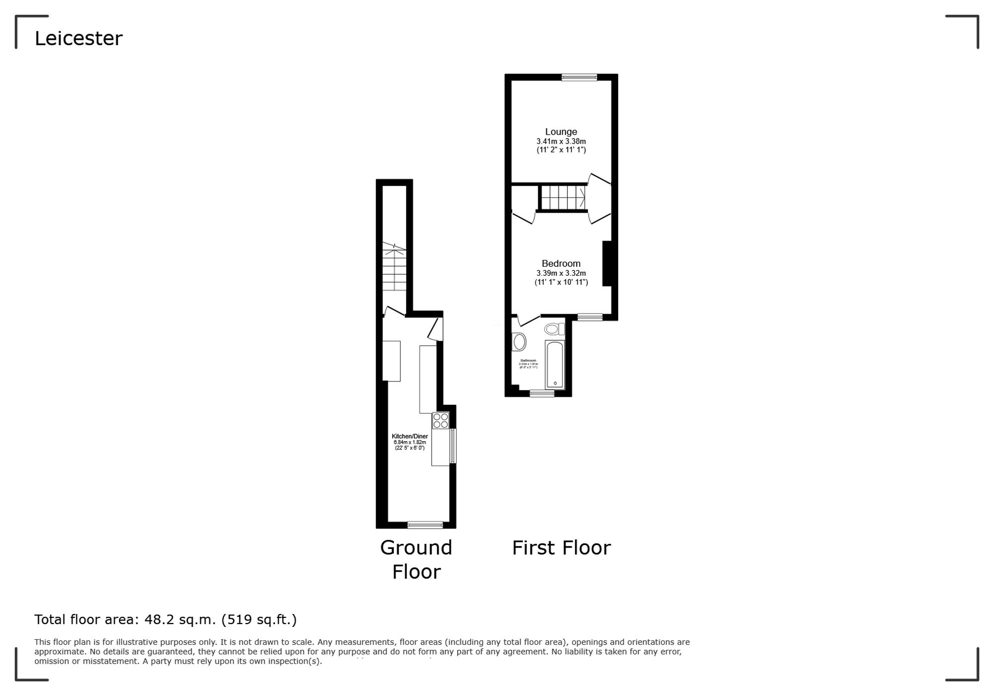 31a Francis Street, Leicester floorplan