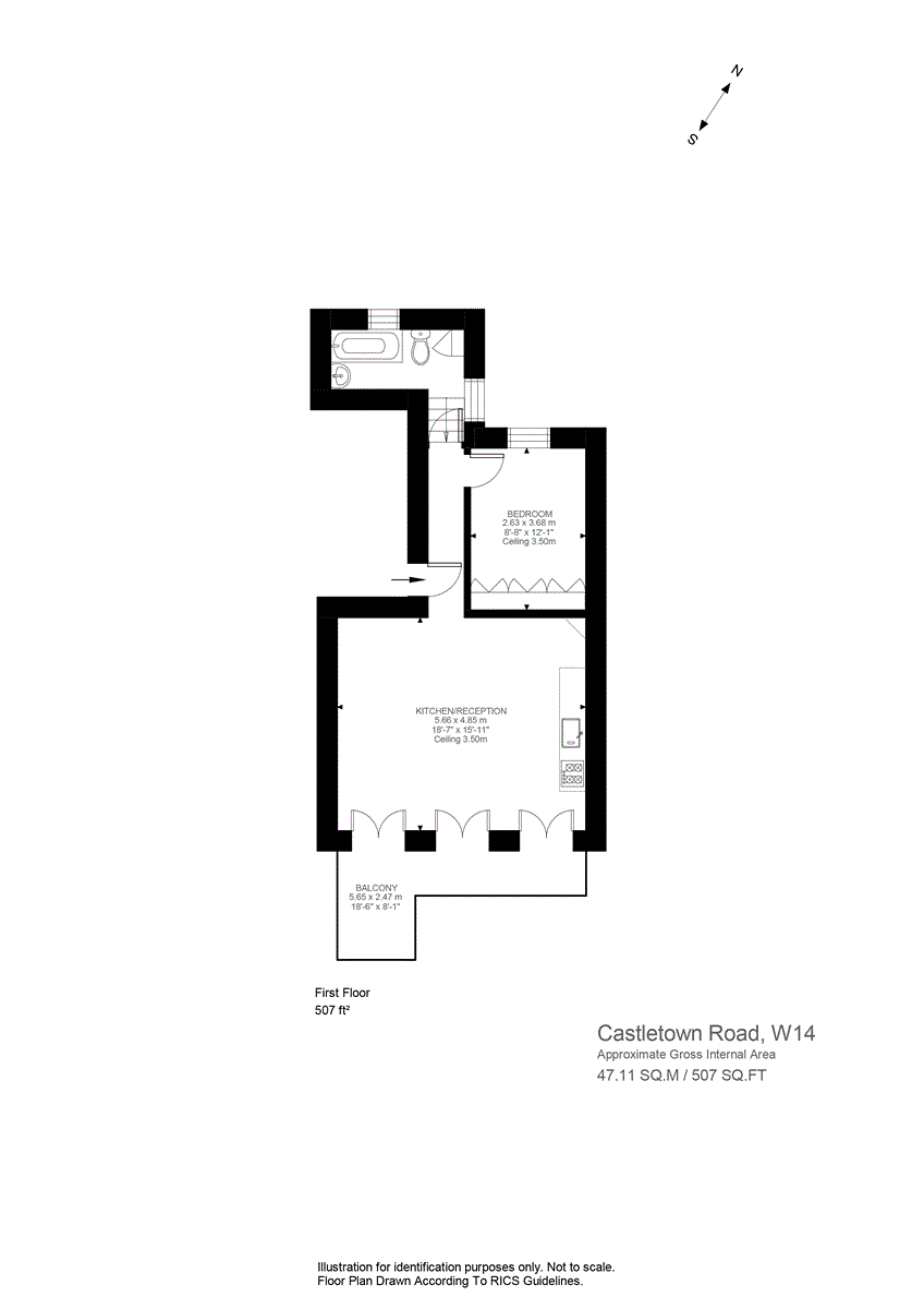 Castletown Road, London floorplan