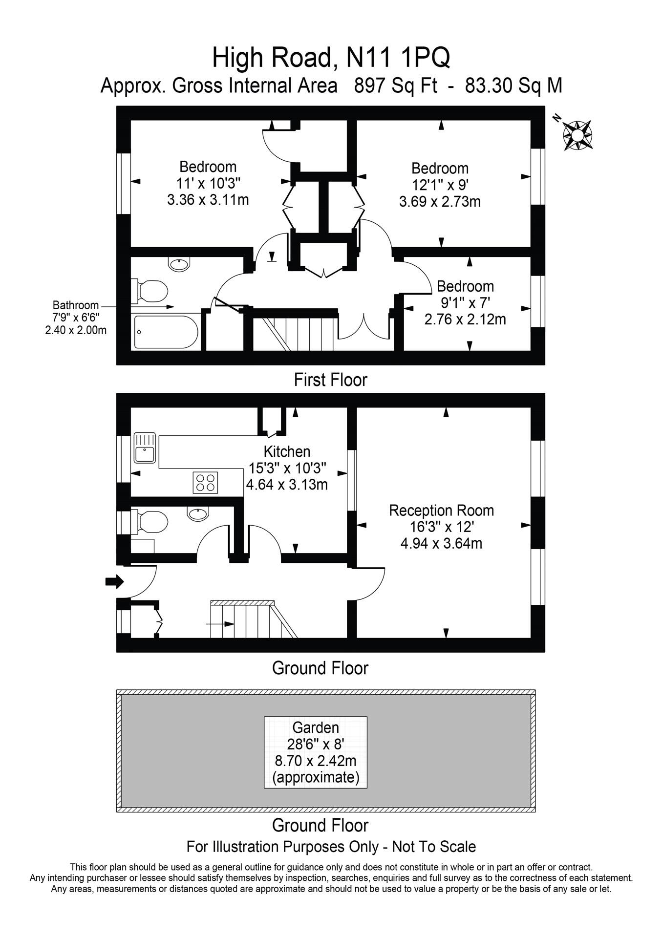 High Road, London, N11 floorplan