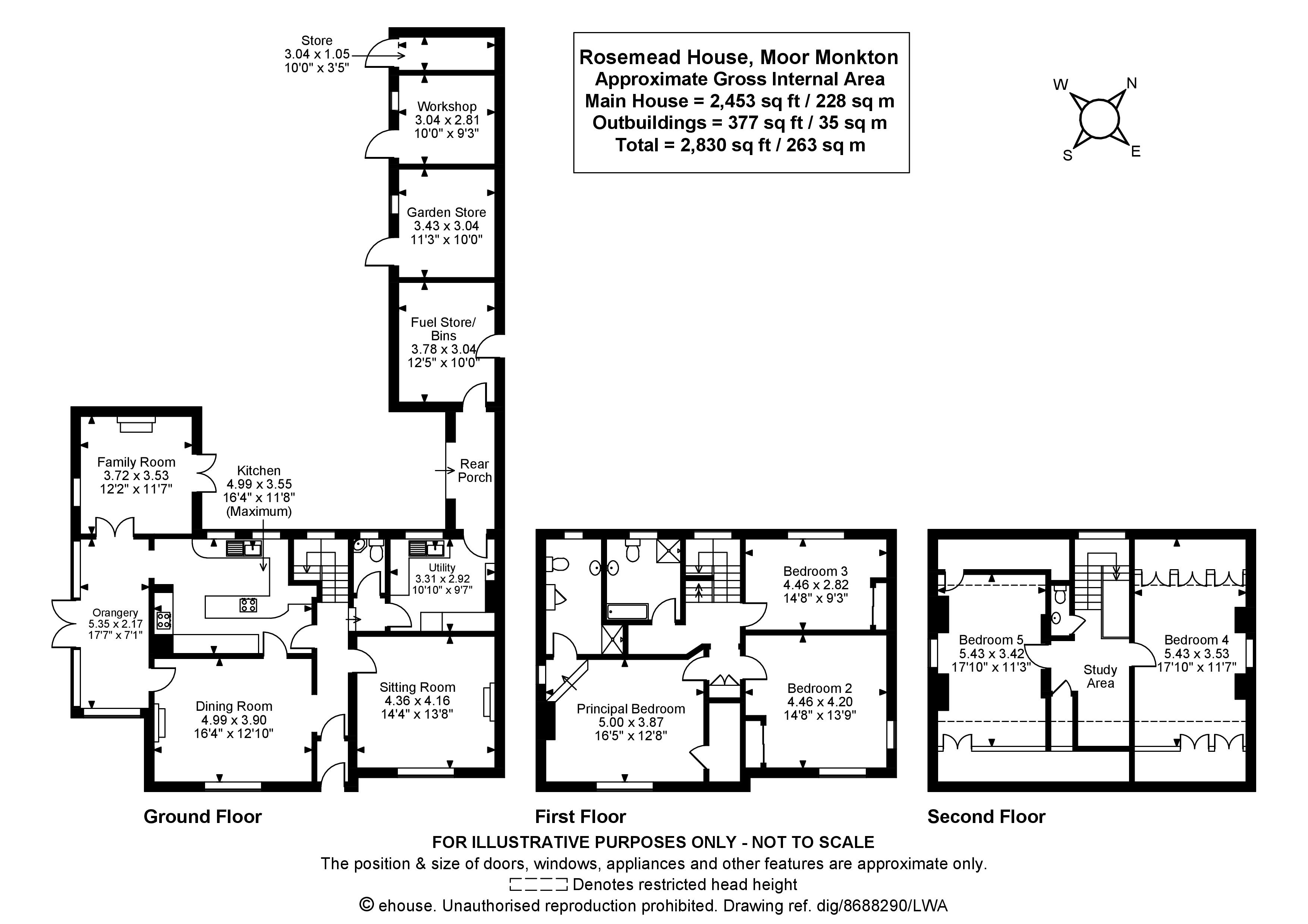 Rosemead House,, Moor Monkton, North Yorkshire floorplan