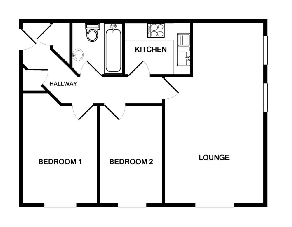 2 Bedrooms Flat to rent in Town Mead, West Green, Crawley RH11