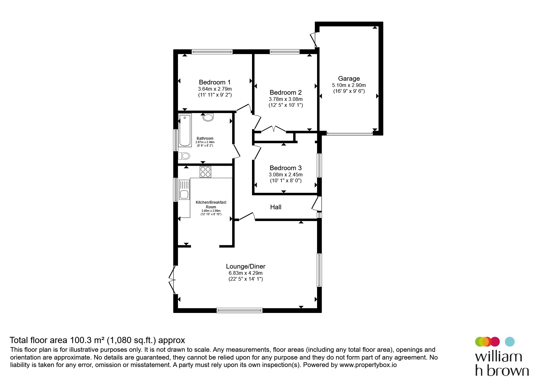 5, Stuart Close, Brandon floorplan