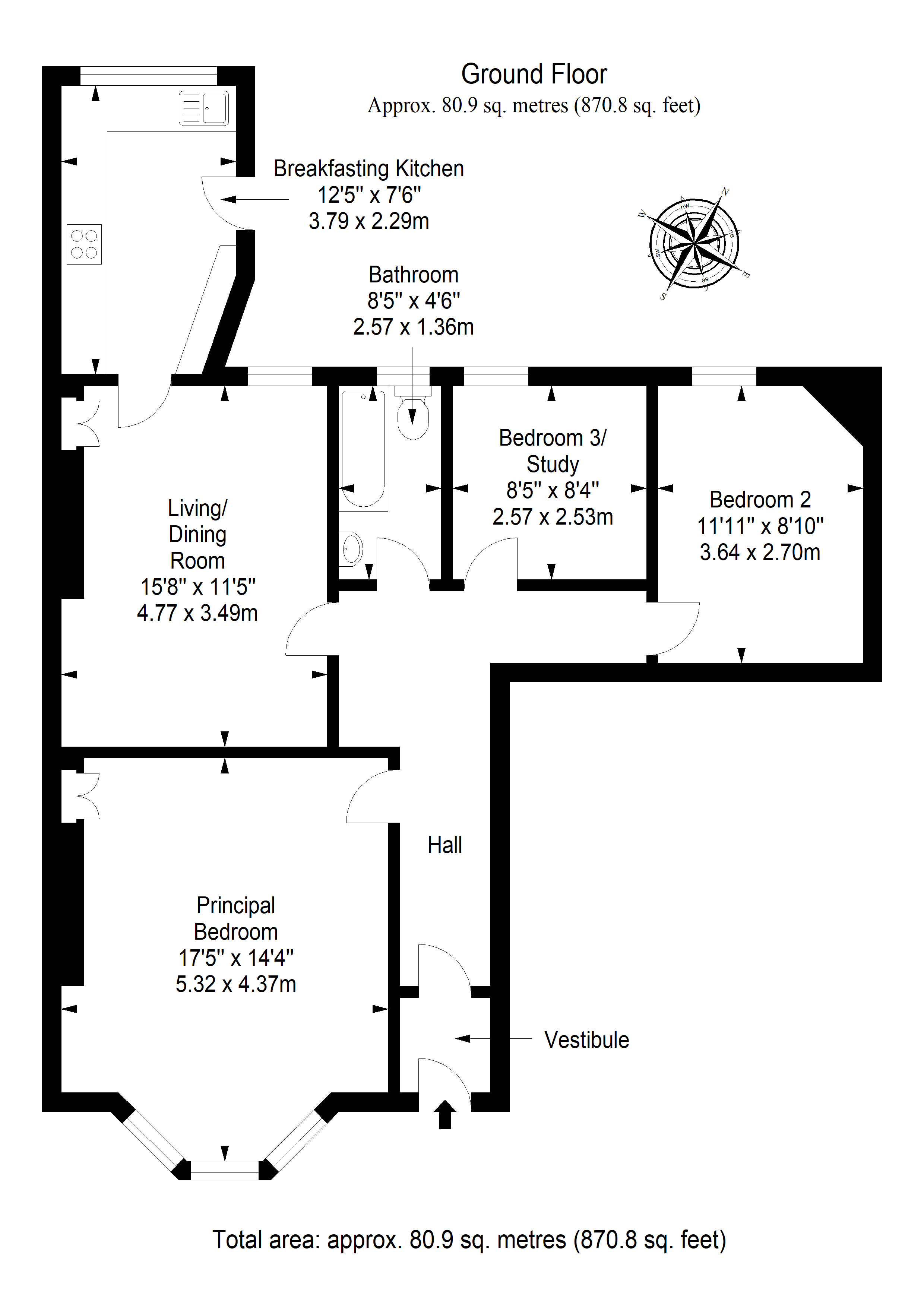 20, Relugas Road, The Grange floorplan