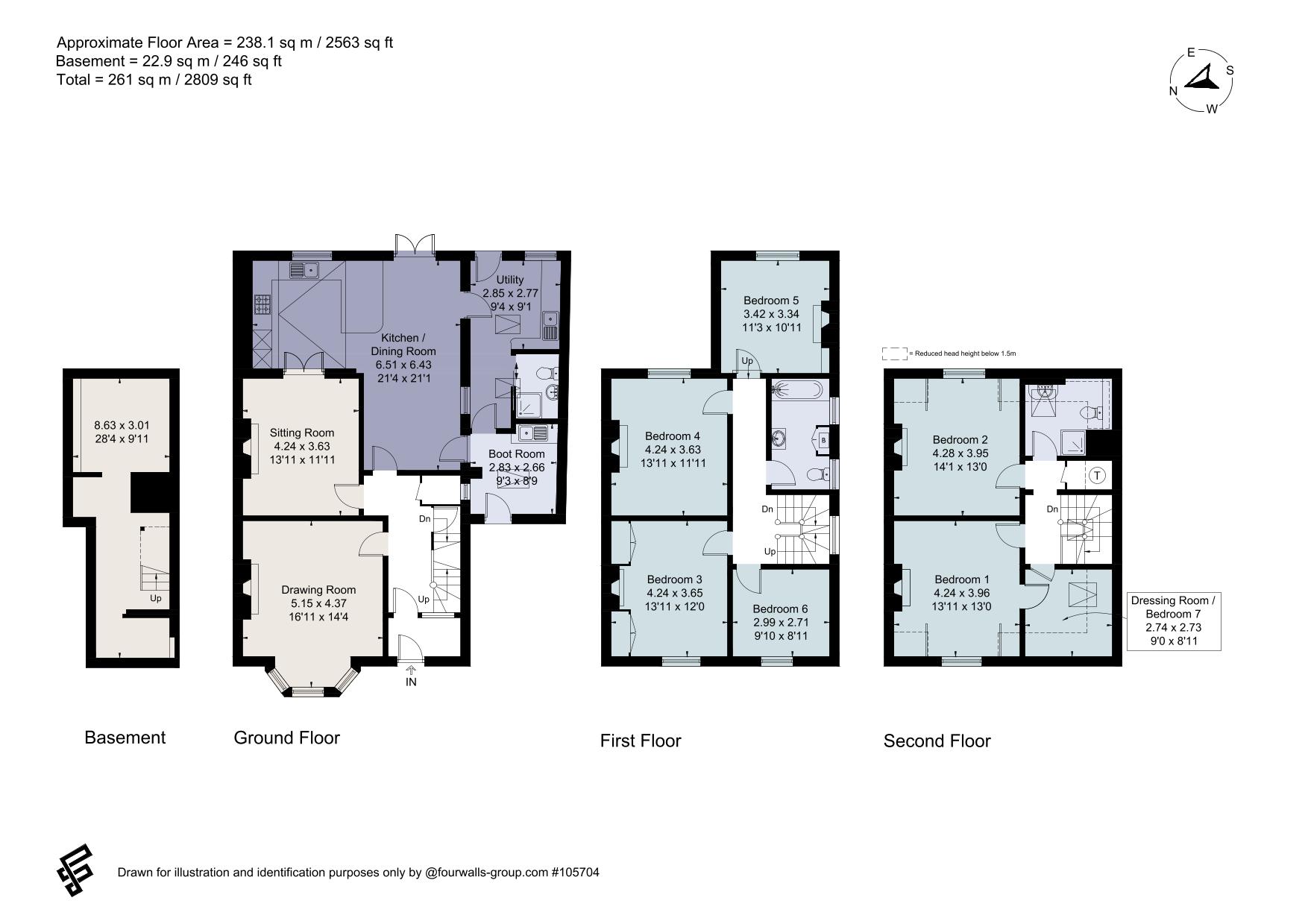 23, Christchurch Road, Hampshire floorplan